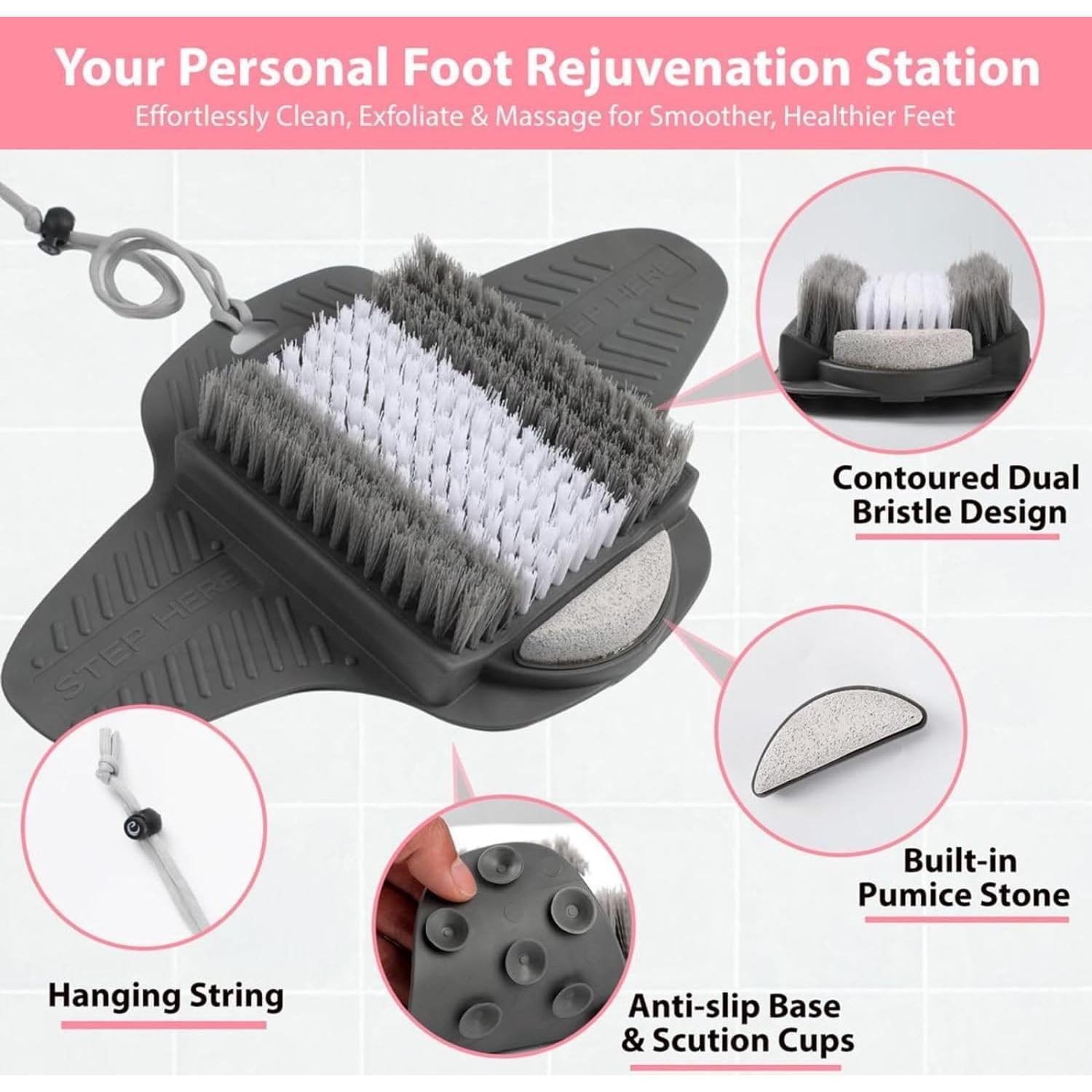 Alfombrilla de Ducha Efforest con Piedra Pómez Antideslizante