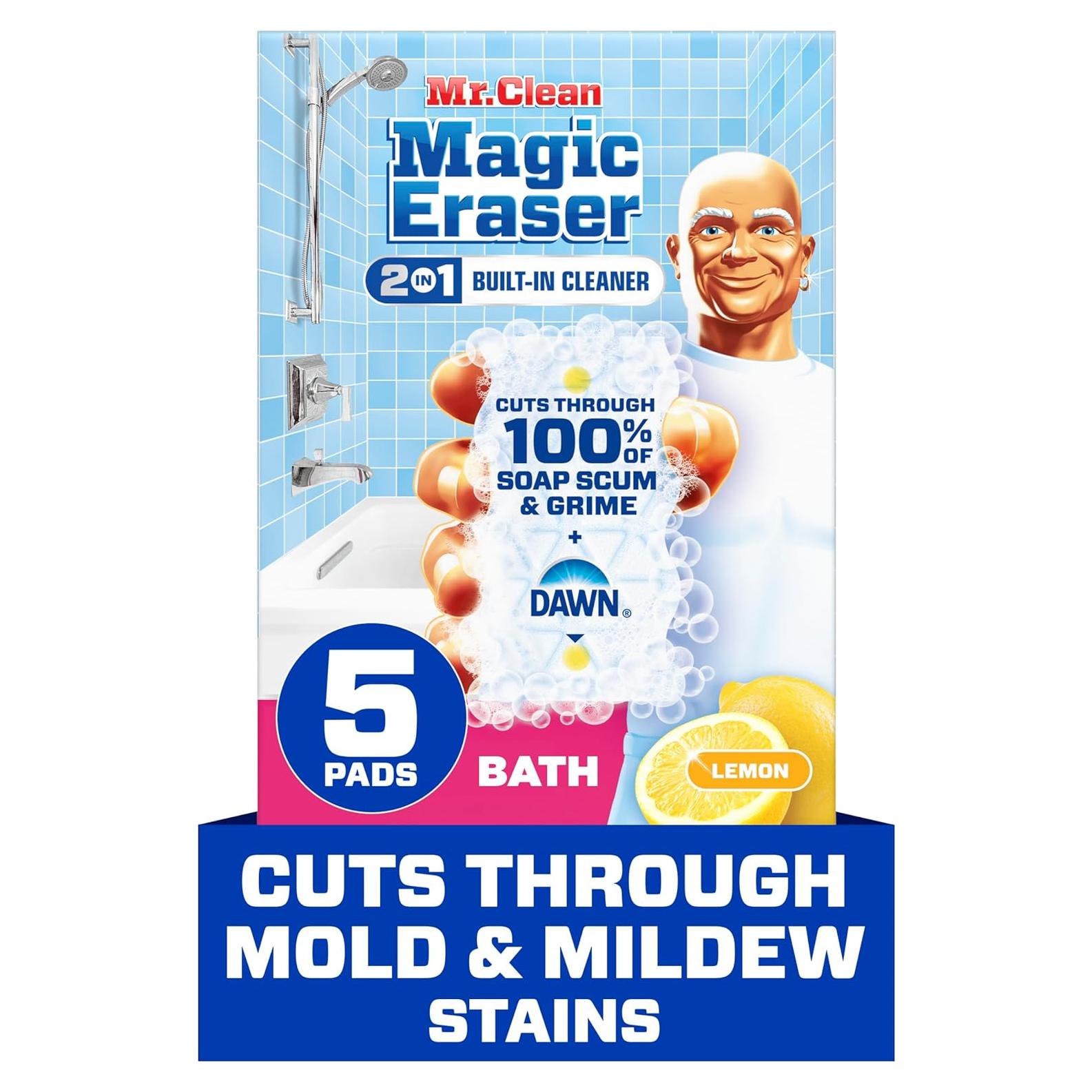Esponja de Limpieza Mr. Clean Magic Eraser 2 en 1 - 5 Pzas