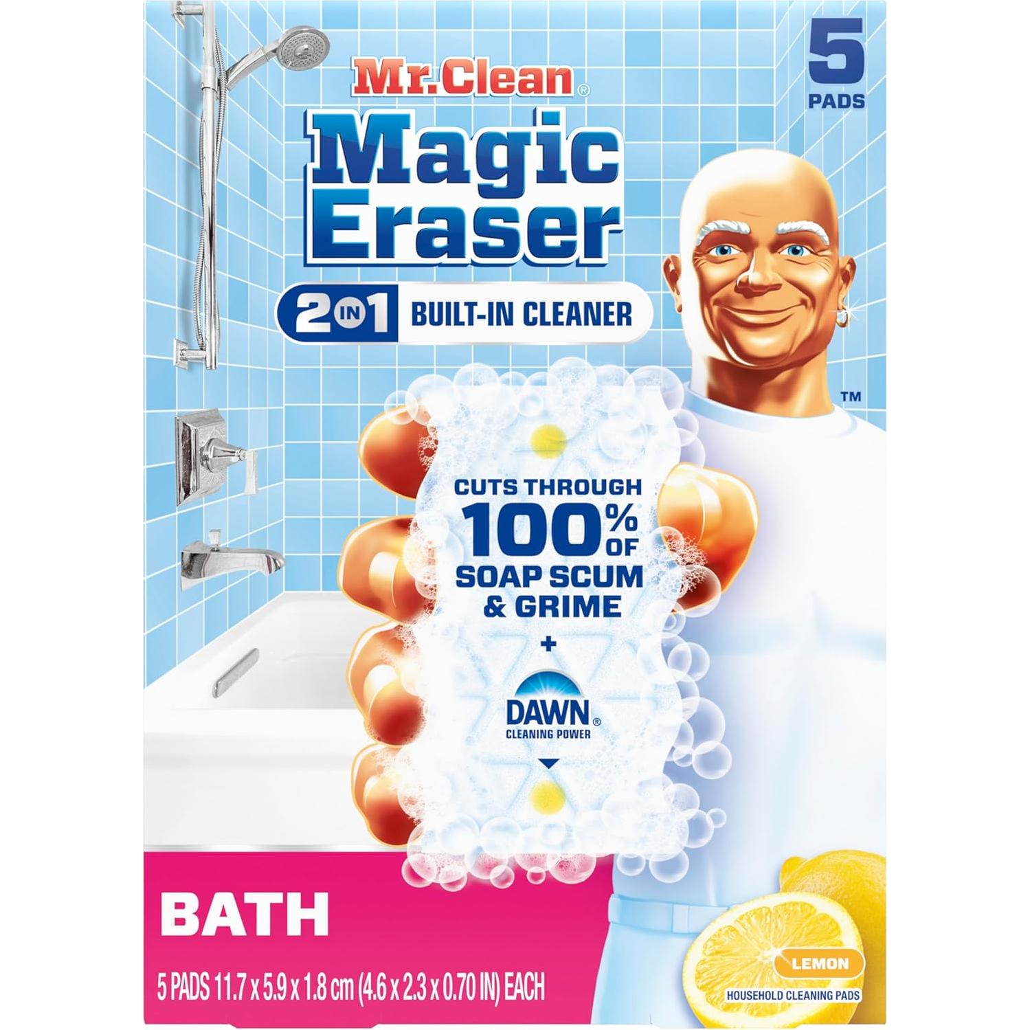Esponja de Limpieza Mr. Clean Magic Eraser 2 en 1 - 5 Pzas
