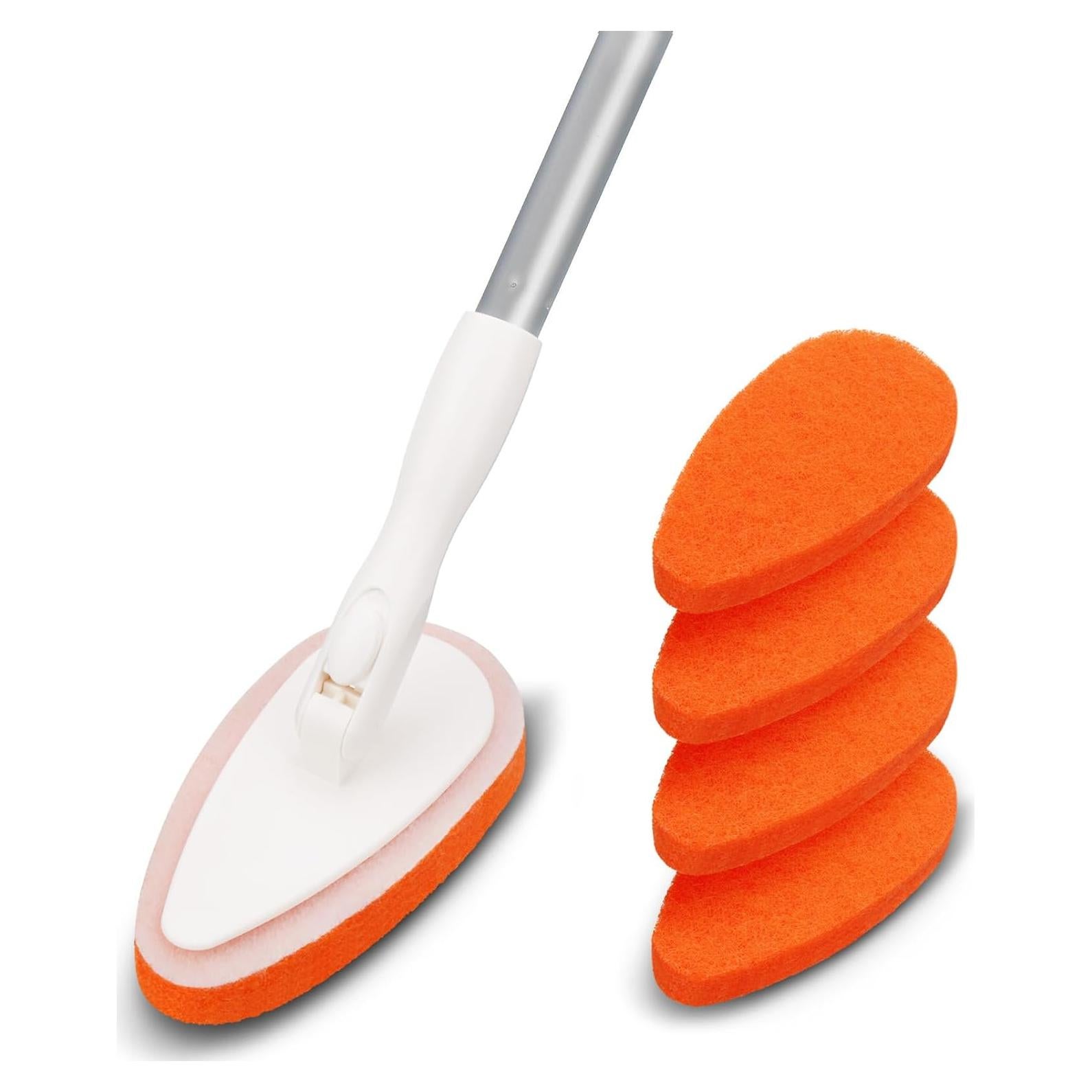 Cepillo de Baño Qaestfy con Mango Largo 129,54 cm y 5 Almohadillas