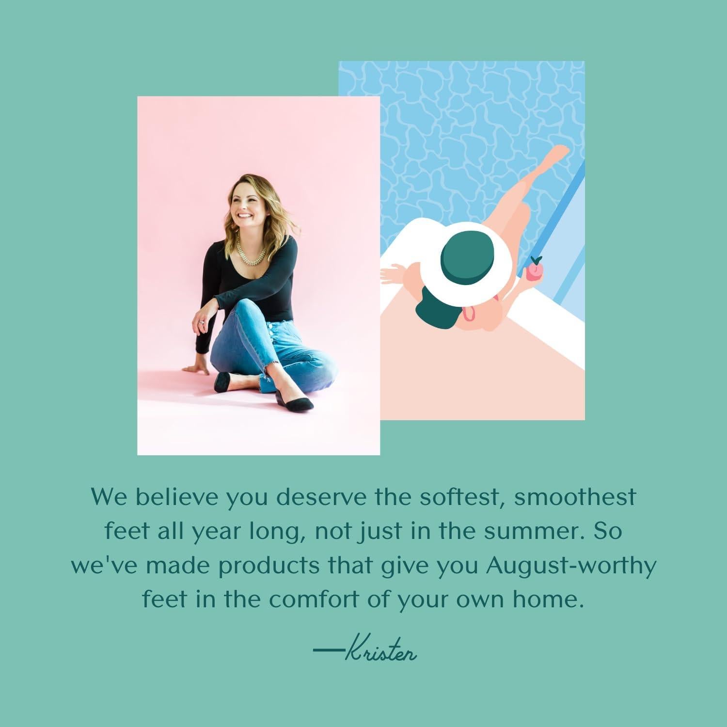 Raspador de Pies Bare August - Exfoliador de Talones 10,54 cm