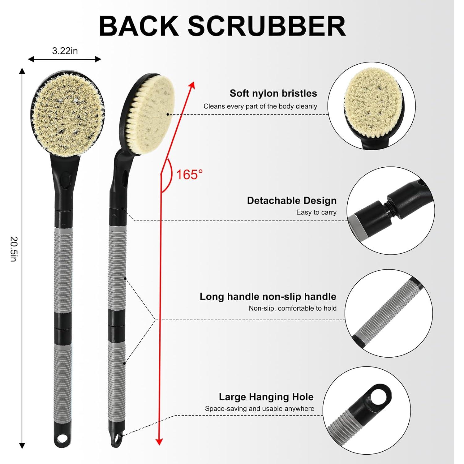 Esfregador de Espalda BTideas 55 cm Antideslizante Ducha