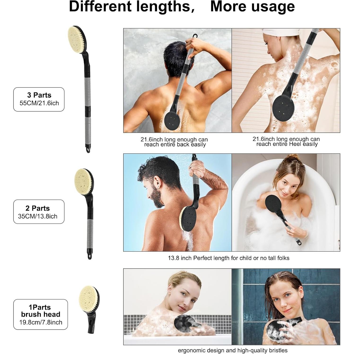 Esfregador de Espalda BTideas 55 cm Antideslizante Ducha