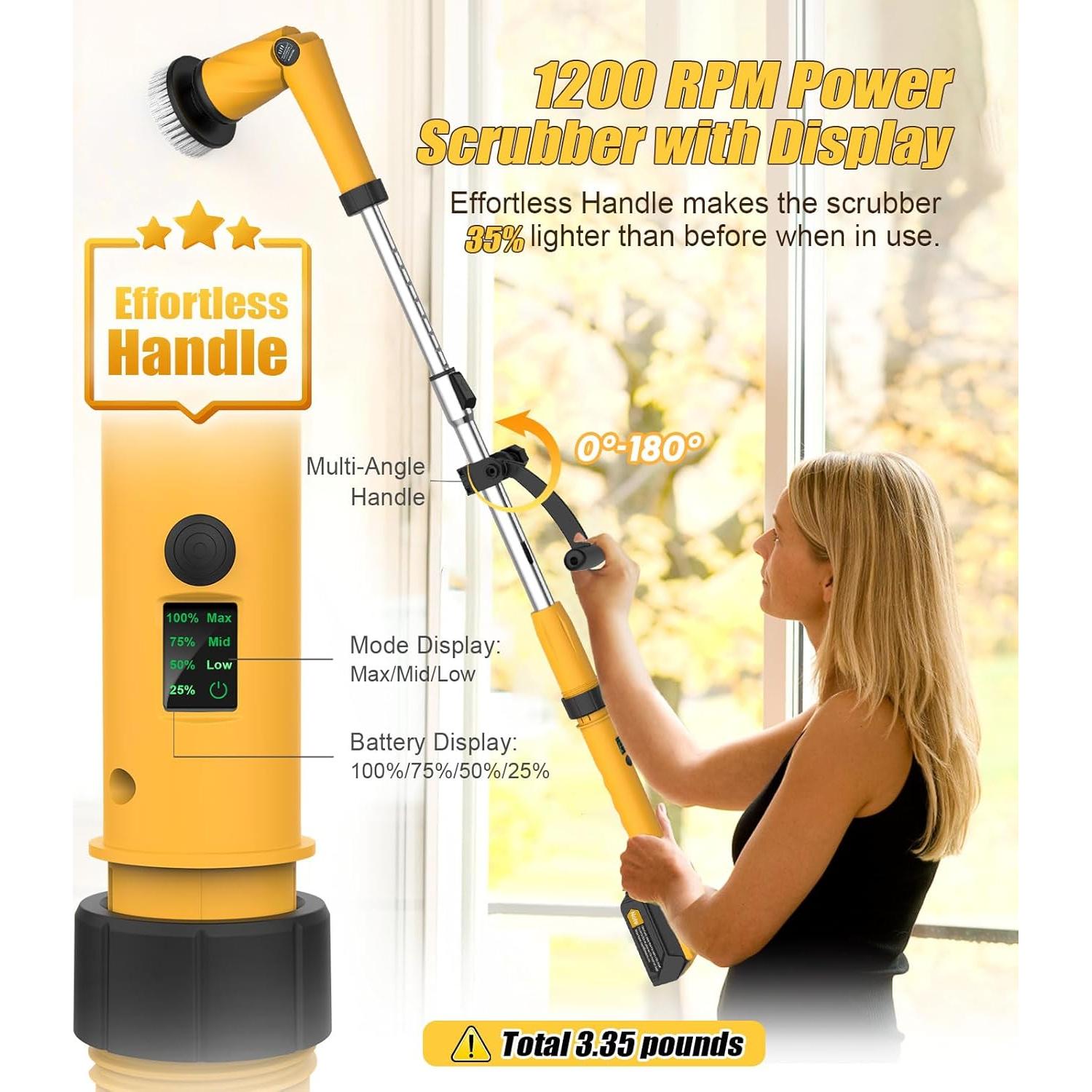 Cepillo Eléctrico Giratorio Qimedo Q3 1200 RPM 6000 mAh