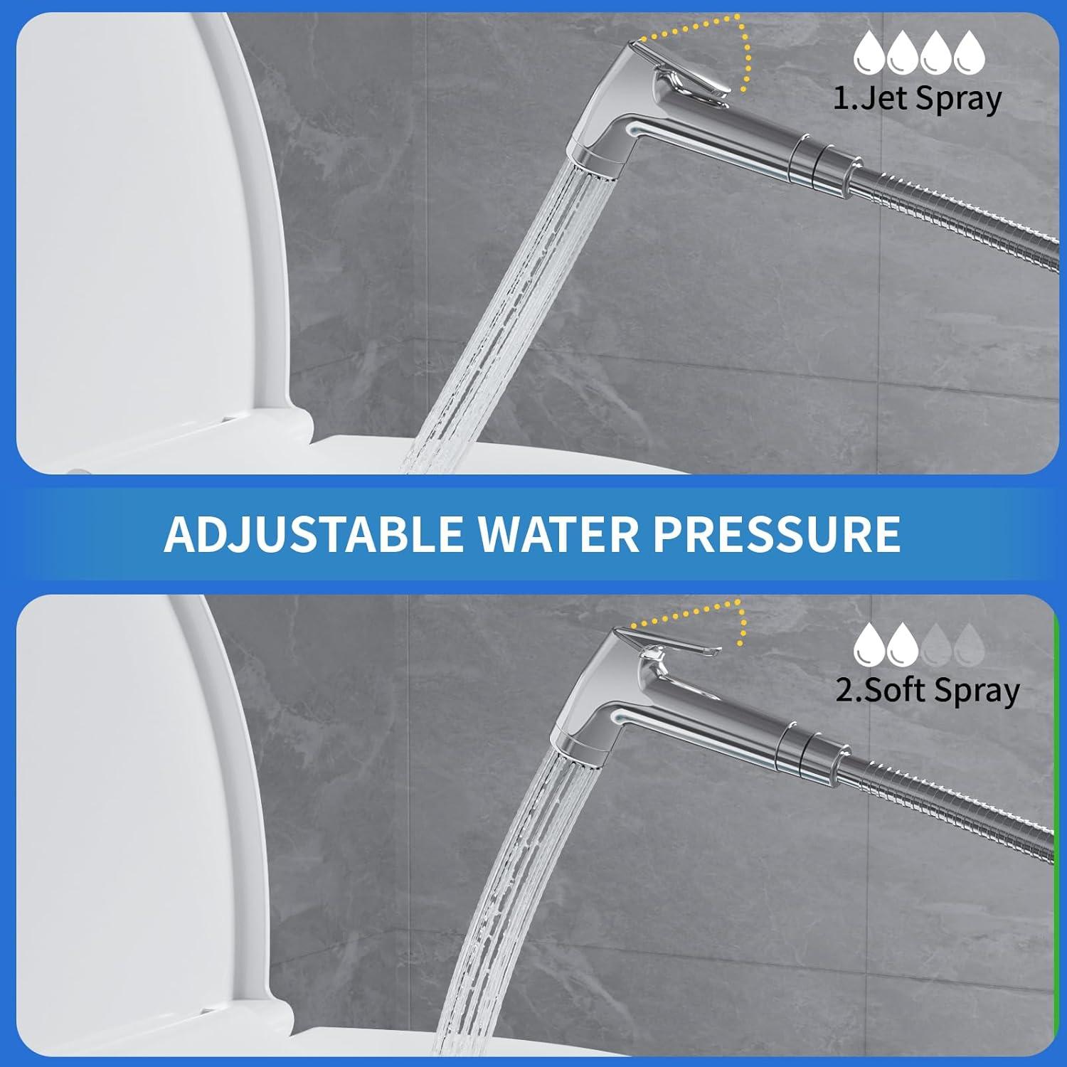 Rociador de Bidet de Mano Shineforu Acero Inoxidable 0.72kg