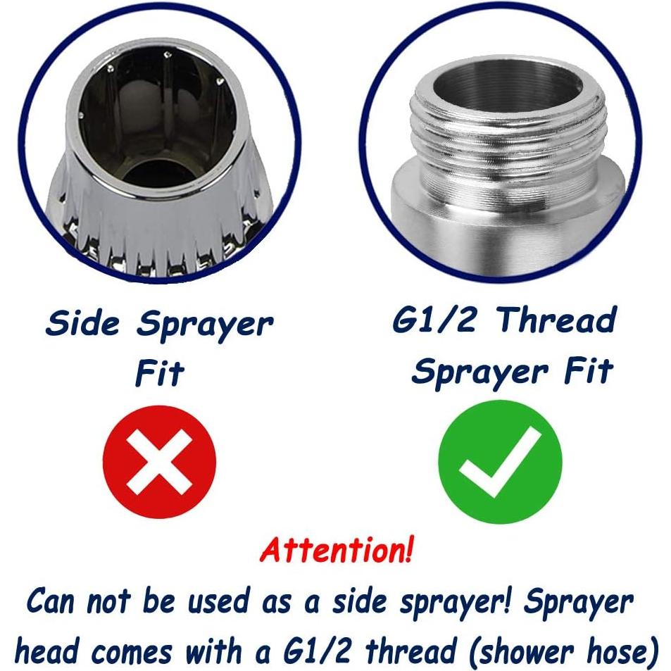 Cabezal de Rociador Dual AVAbay Cromado para Bidet y Mascotas