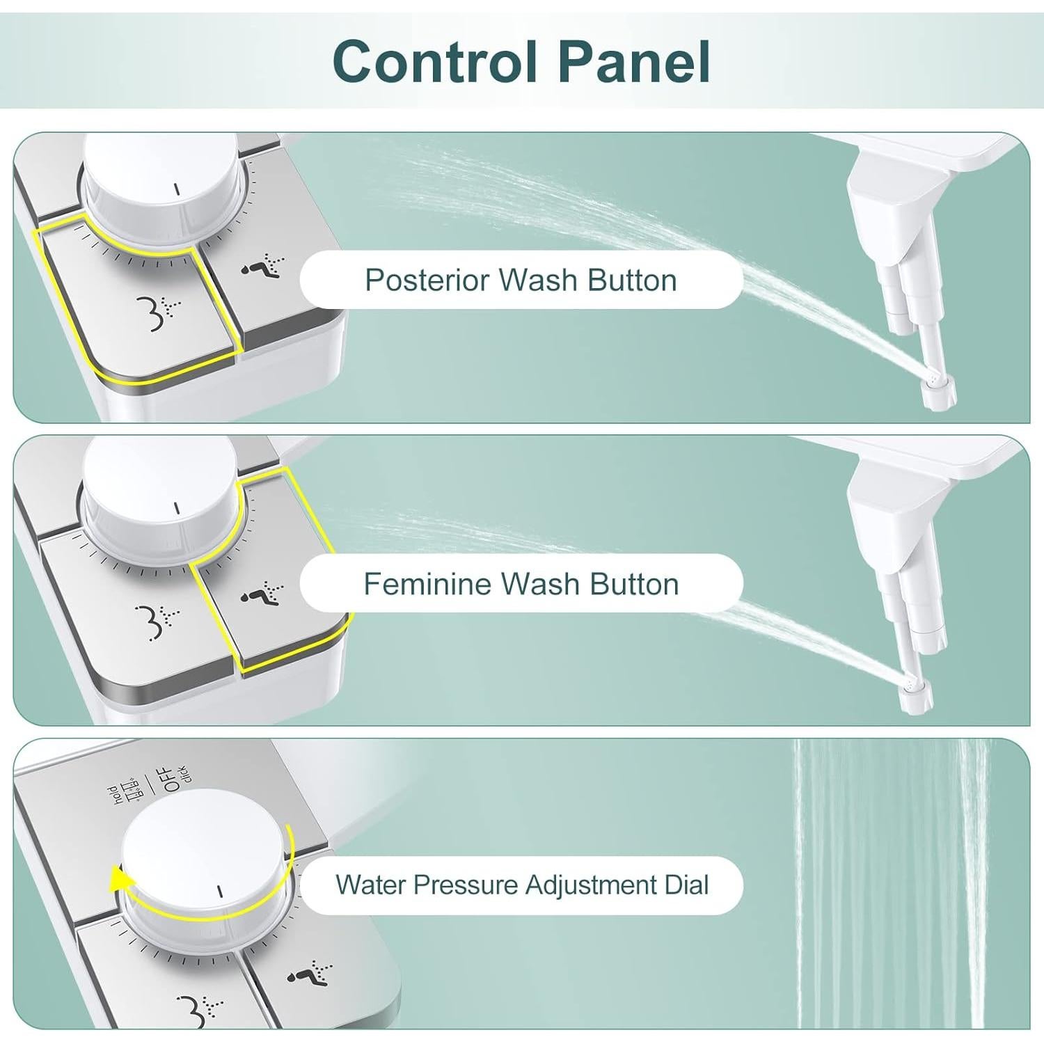 Bidet Shikitek Ultra Delgado Autolimpiante Plata