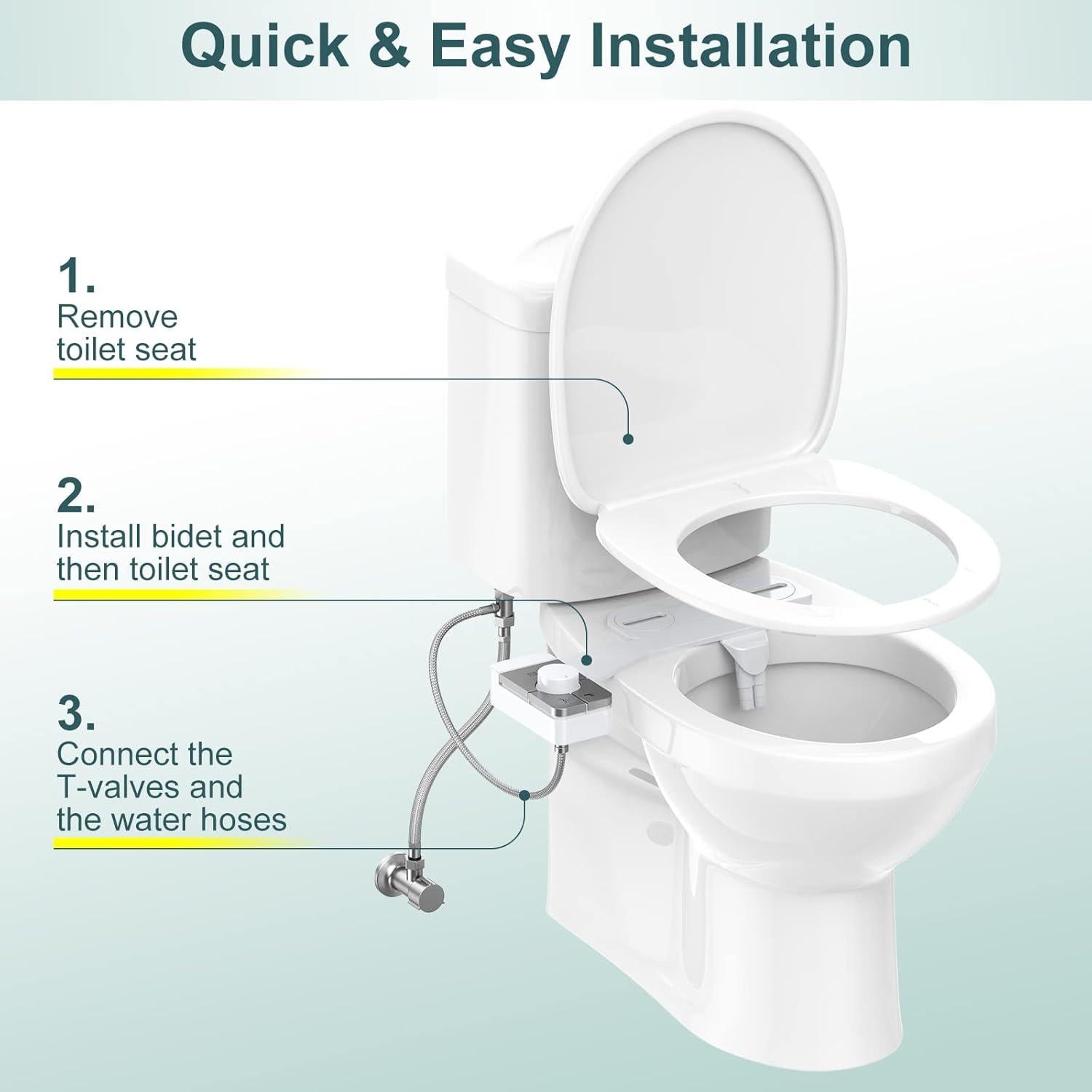 Bidet Shikitek Ultra Delgado Autolimpiante Plata