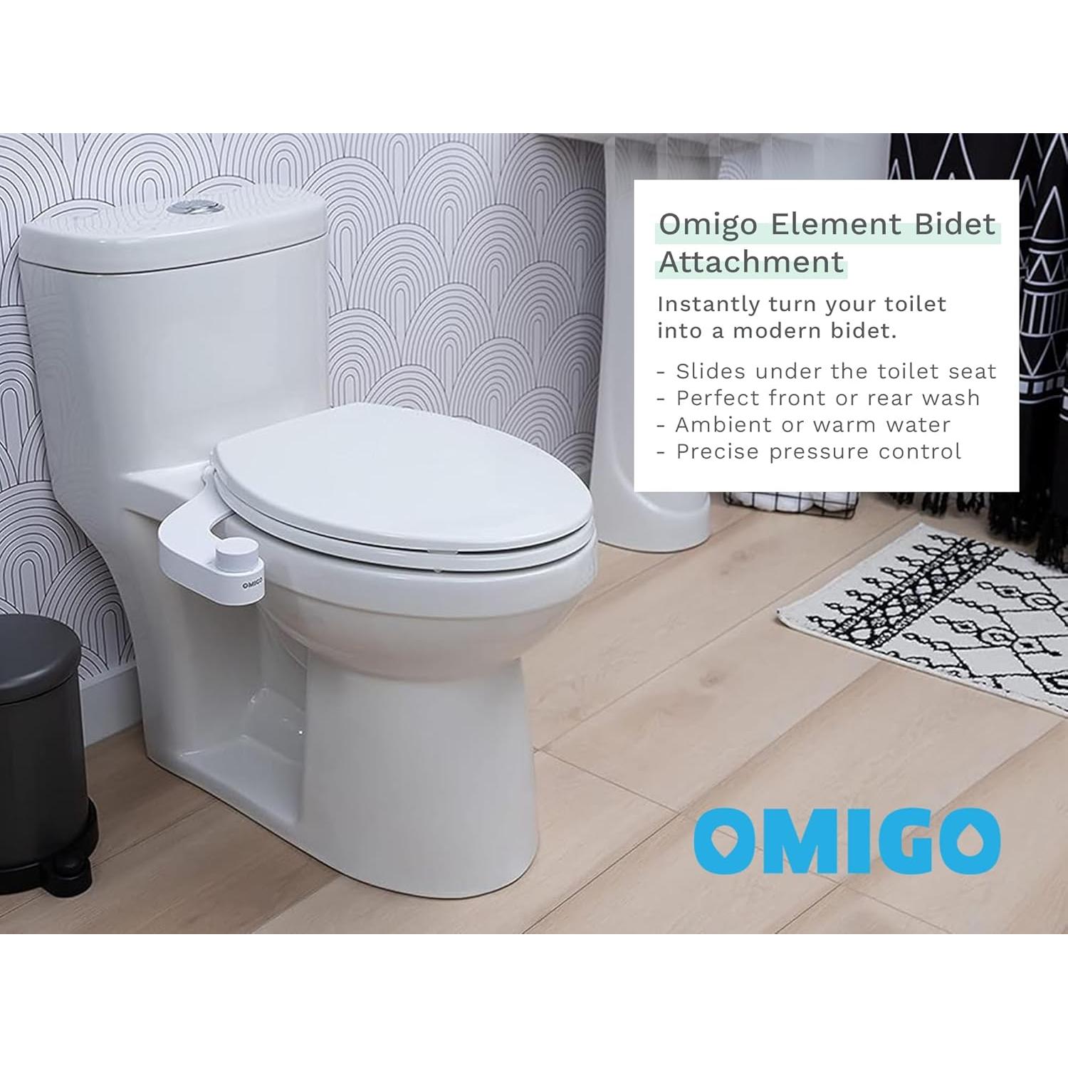 Bidet Omigo Element No Eléctrico Blanco Doble Temperatura