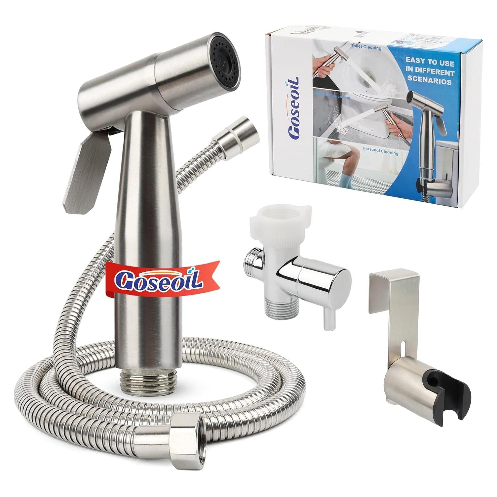 Rociador de Bidet de Mano Goseoil - Acero Inoxidable Niquelado