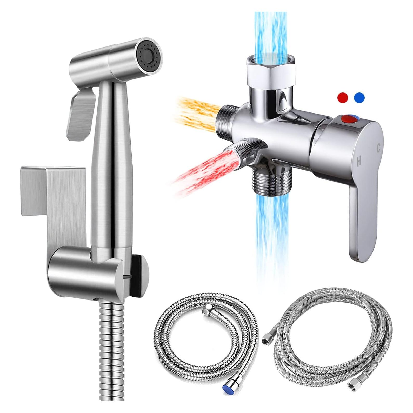 Rociador de Bidet Sneatup TS con Válvula de Mezcla Cromo