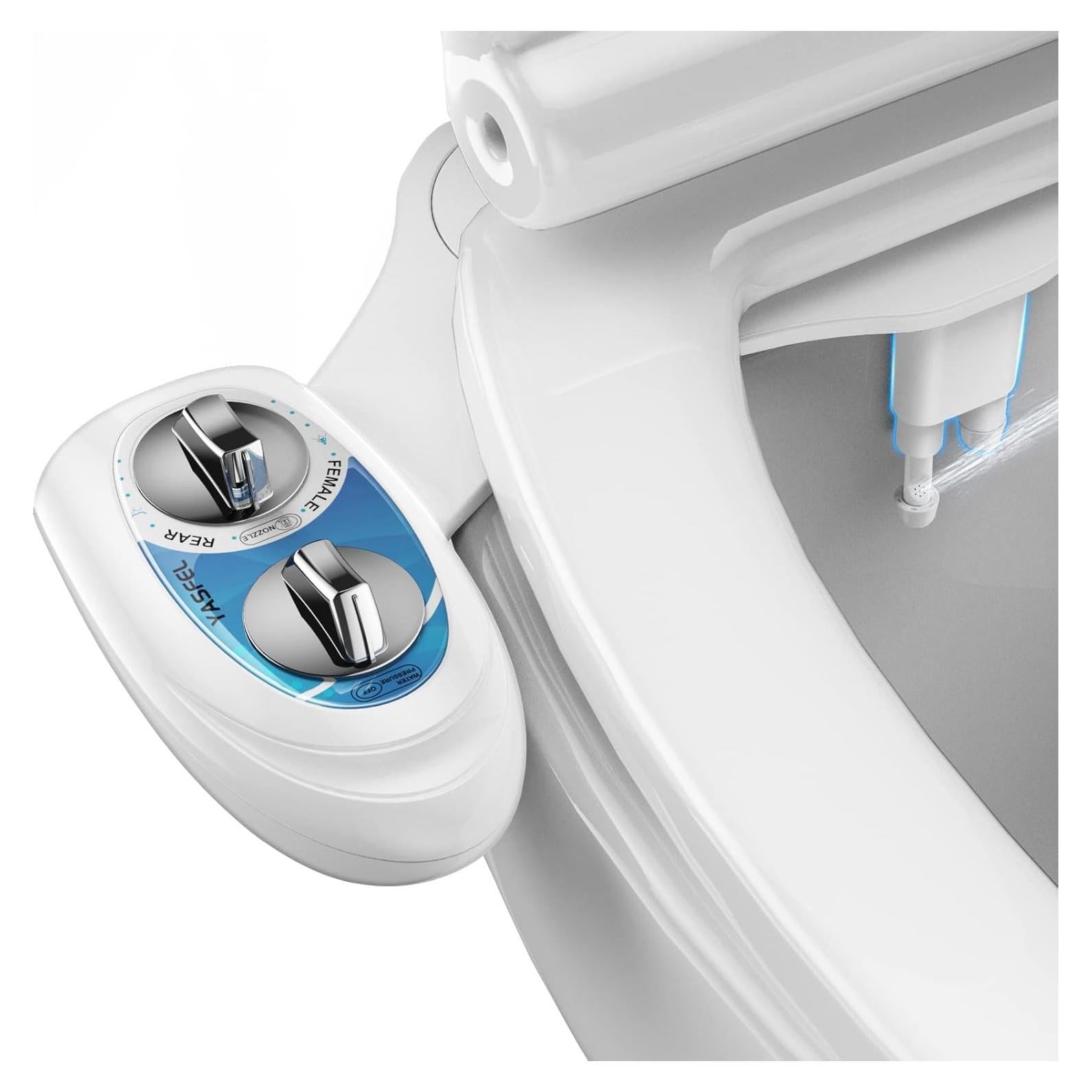 Accesorio de Bidet YASFEL Autolimpiante Azul/Blanco