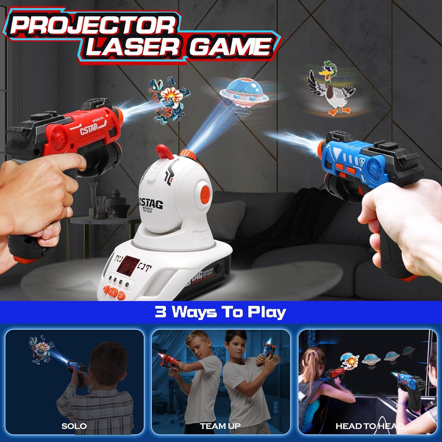 Conjunto Laser Tag VATOS con Proyector - 2 Jugadores