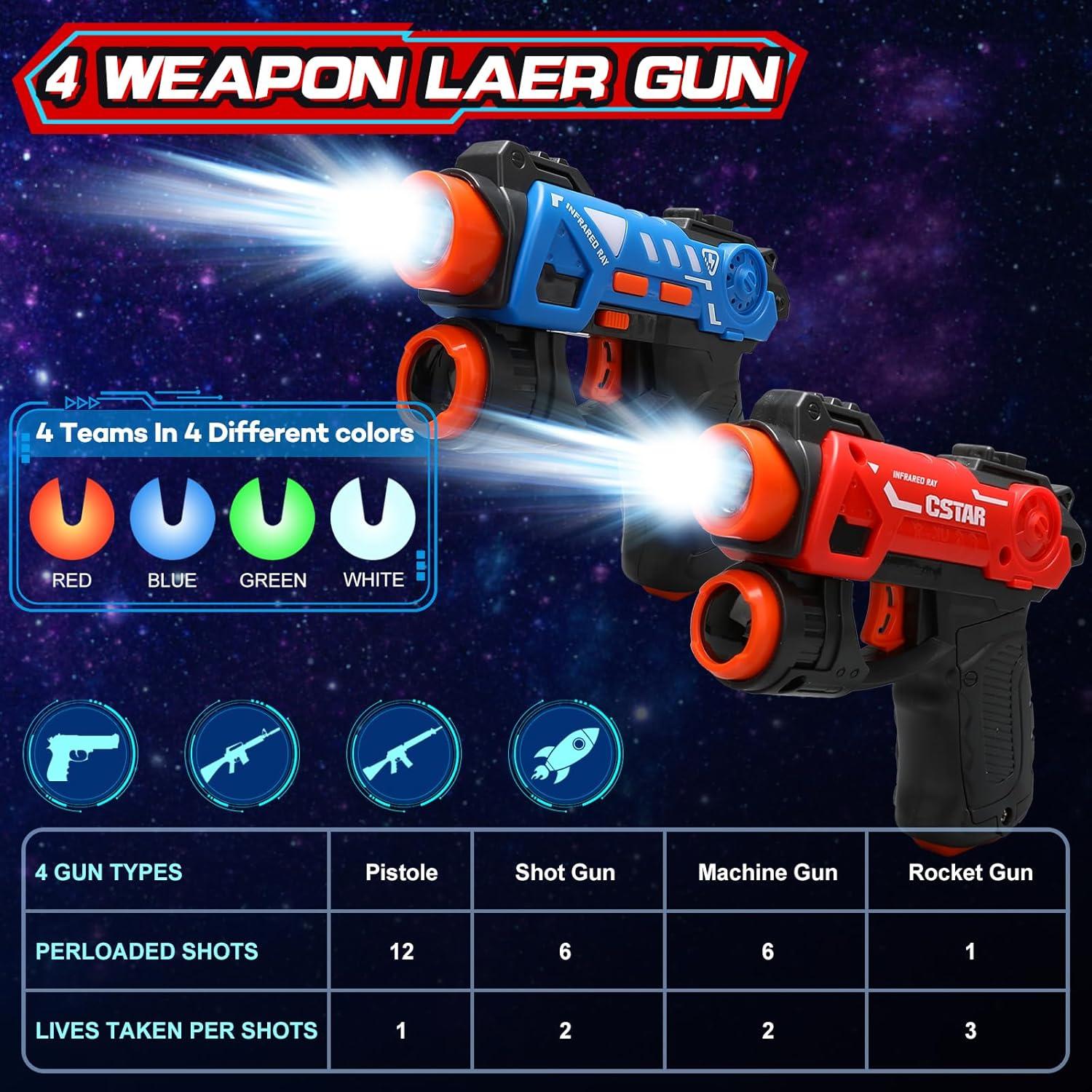 Conjunto Laser Tag VATOS con Proyector - 2 Jugadores