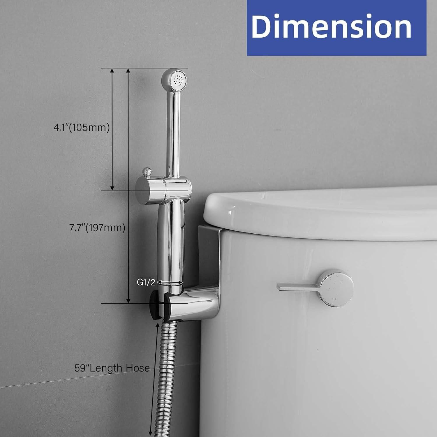 Rociador de Bidet de Mano Greenspring Cromo Ajustable 0.68 kg