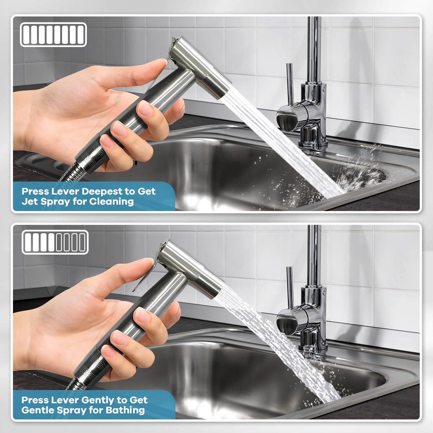 Rociador de Bidet de Mano HSMHOSE Acero Inoxidable 0.66 kg