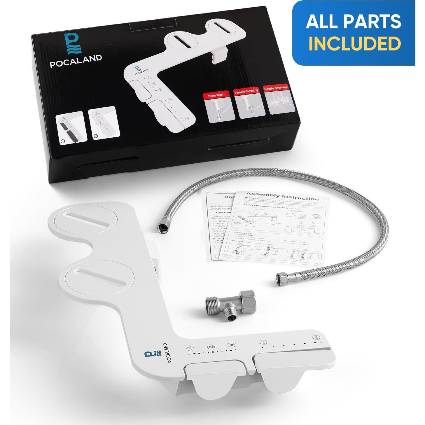 Bidet No Eléctrico POCALAND 3 en 1 con Boquillas Duales