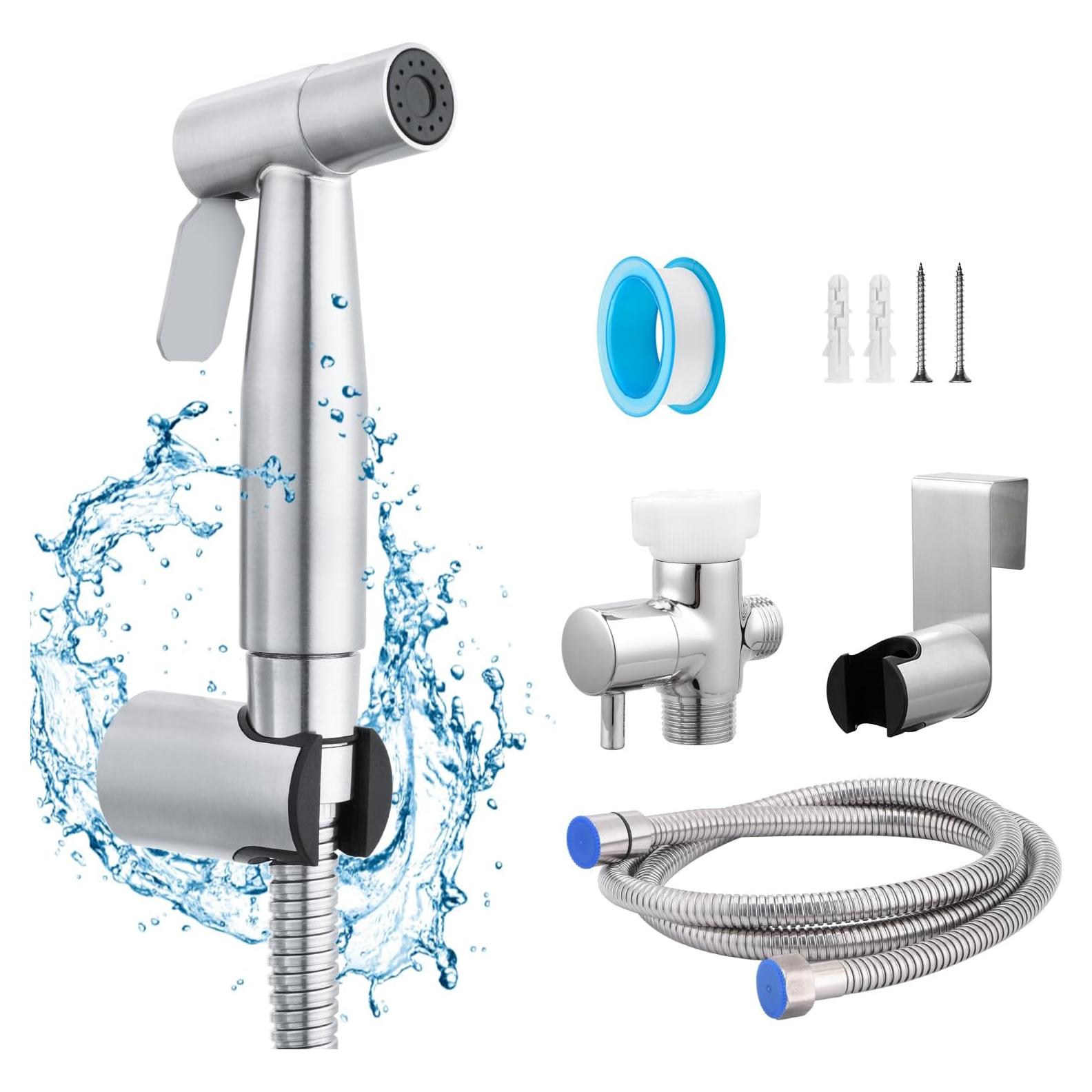 Rociador de Bidet de Mano YA MI Acero Inoxidable 1.2m