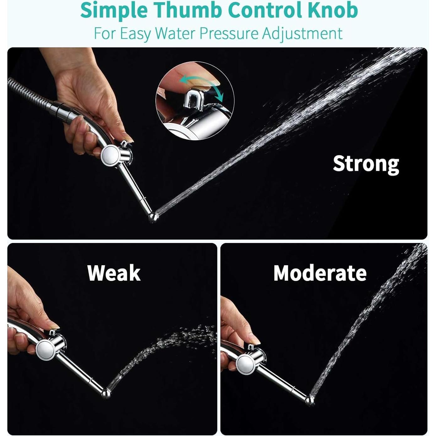 Rociador de Bidet Manual Barrock Cromo 7 Orificios