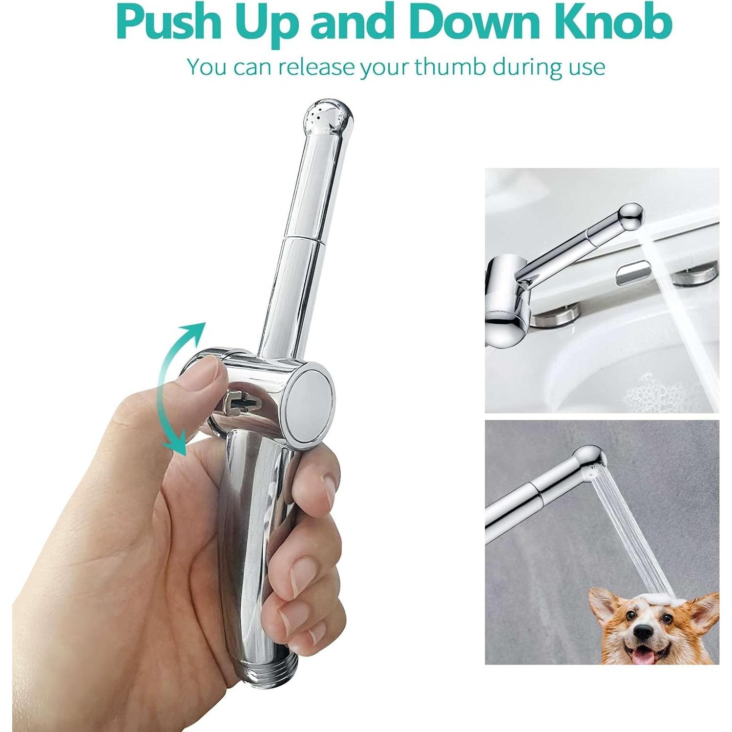 Rociador de Bidet Manual Barrock Cromo 7 Orificios