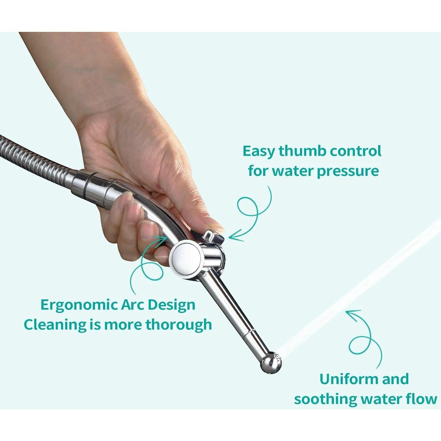 Rociador de Bidet Manual Barrock Cromo 7 Orificios