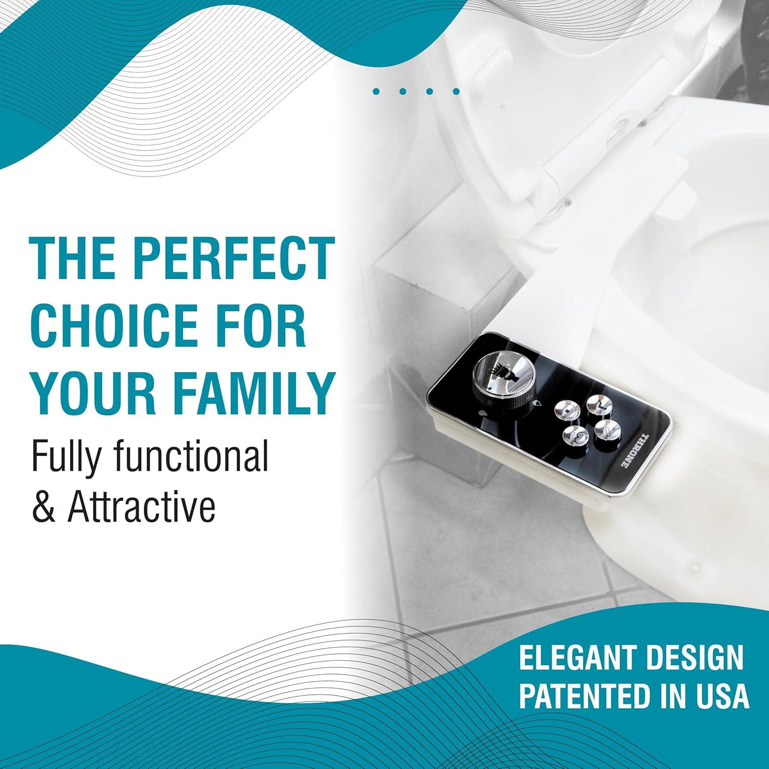 Accesorio de Bidet Throne KGxTHRONE Doble Boquilla Negro