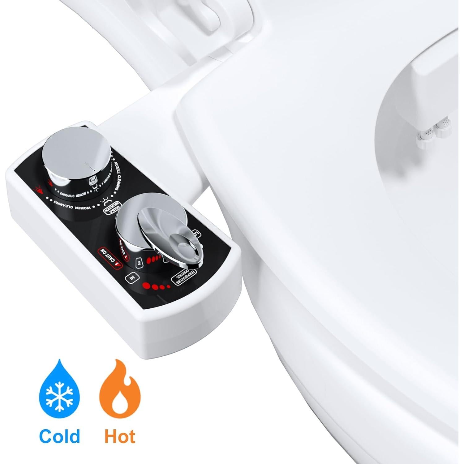 Bidet Mecánico Hibbent Doble Boquilla Agua Fría y Caliente