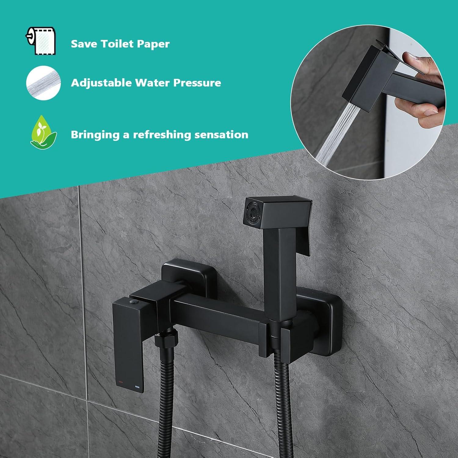 Rociador de Bidet Manual Barrock Acero Inoxidable 149,86 cm