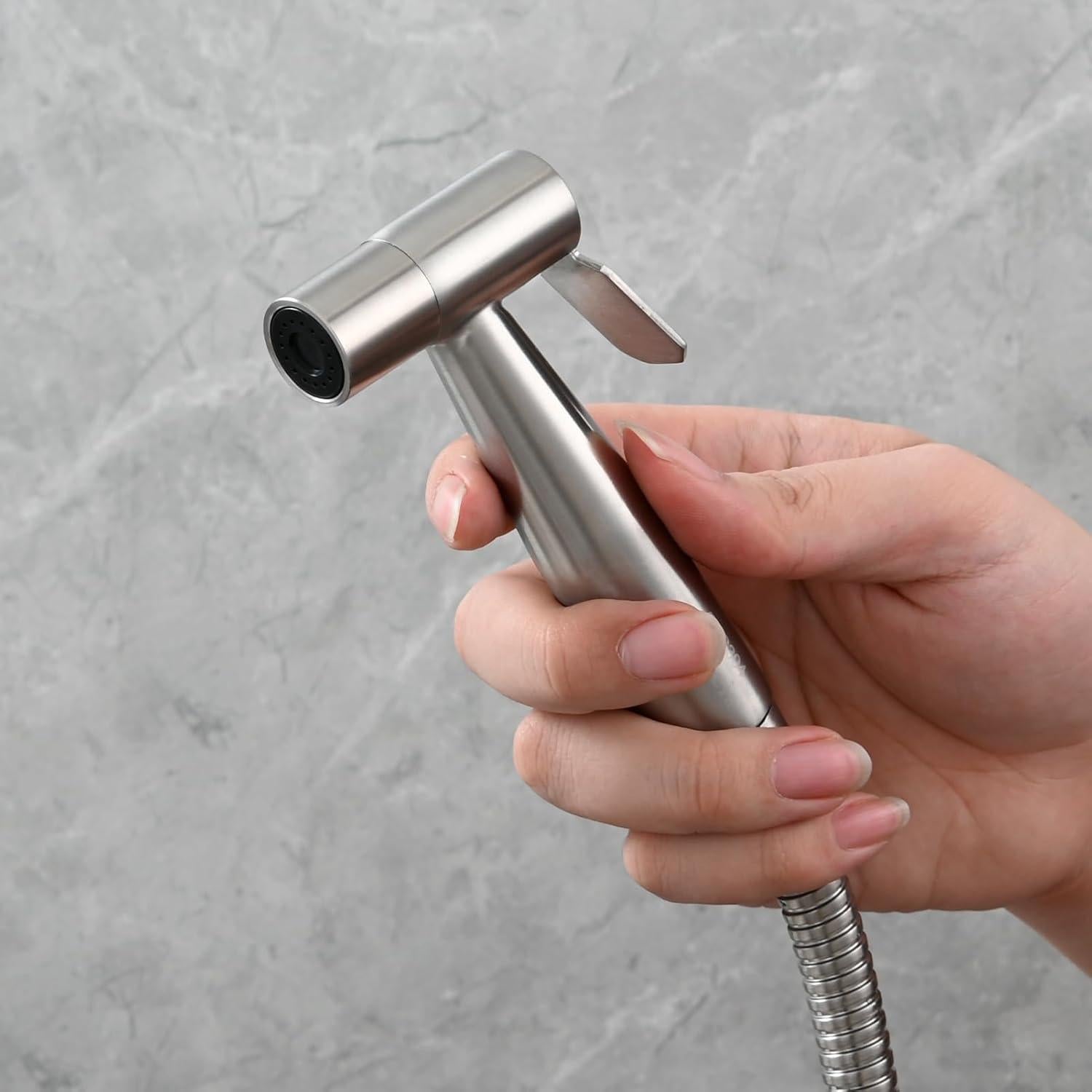 Rociador de Bidet de Mano Tecmolog Acero Inoxidable WS024