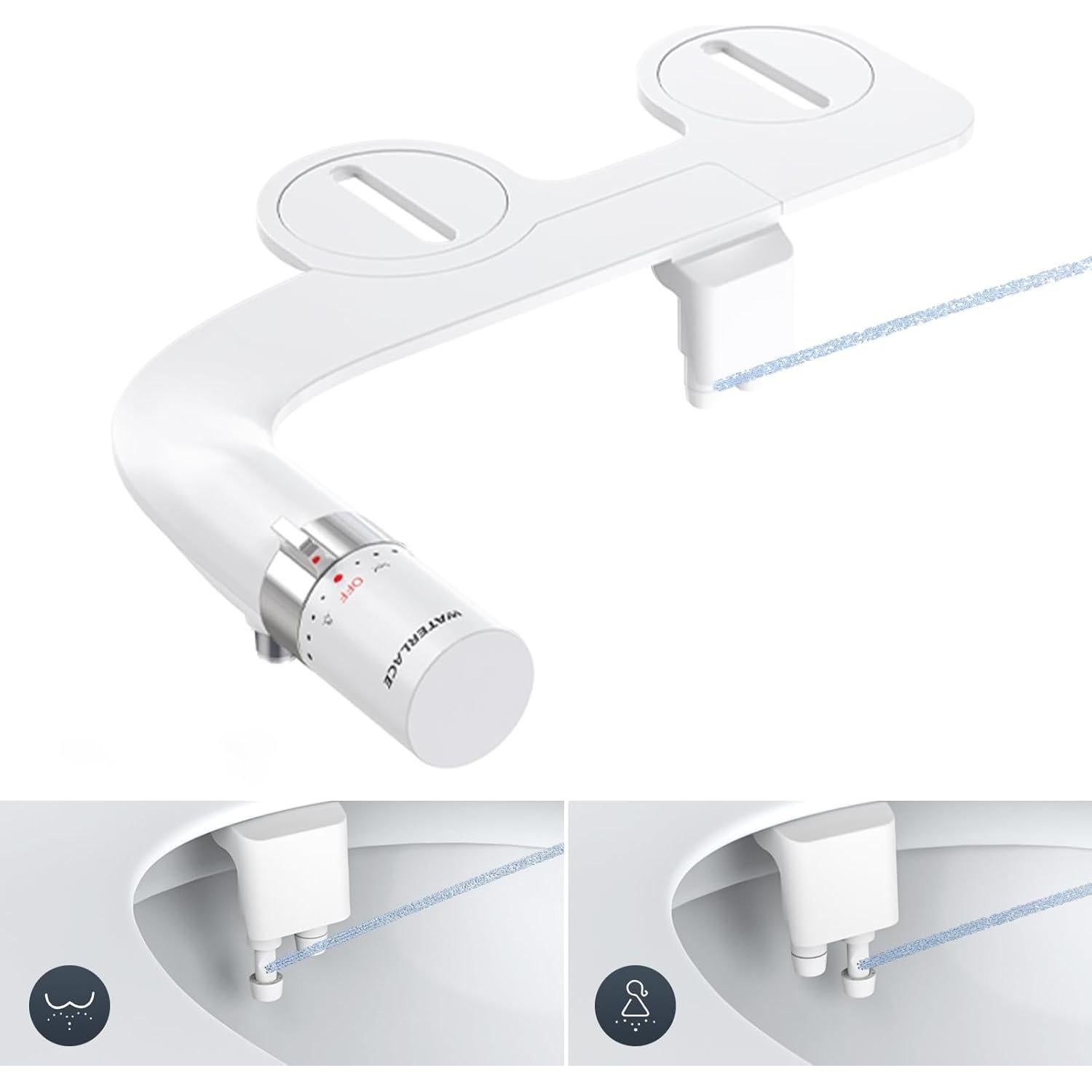 Bidet Doble Boquilla WATERLACE Ultra Delgado Blanco