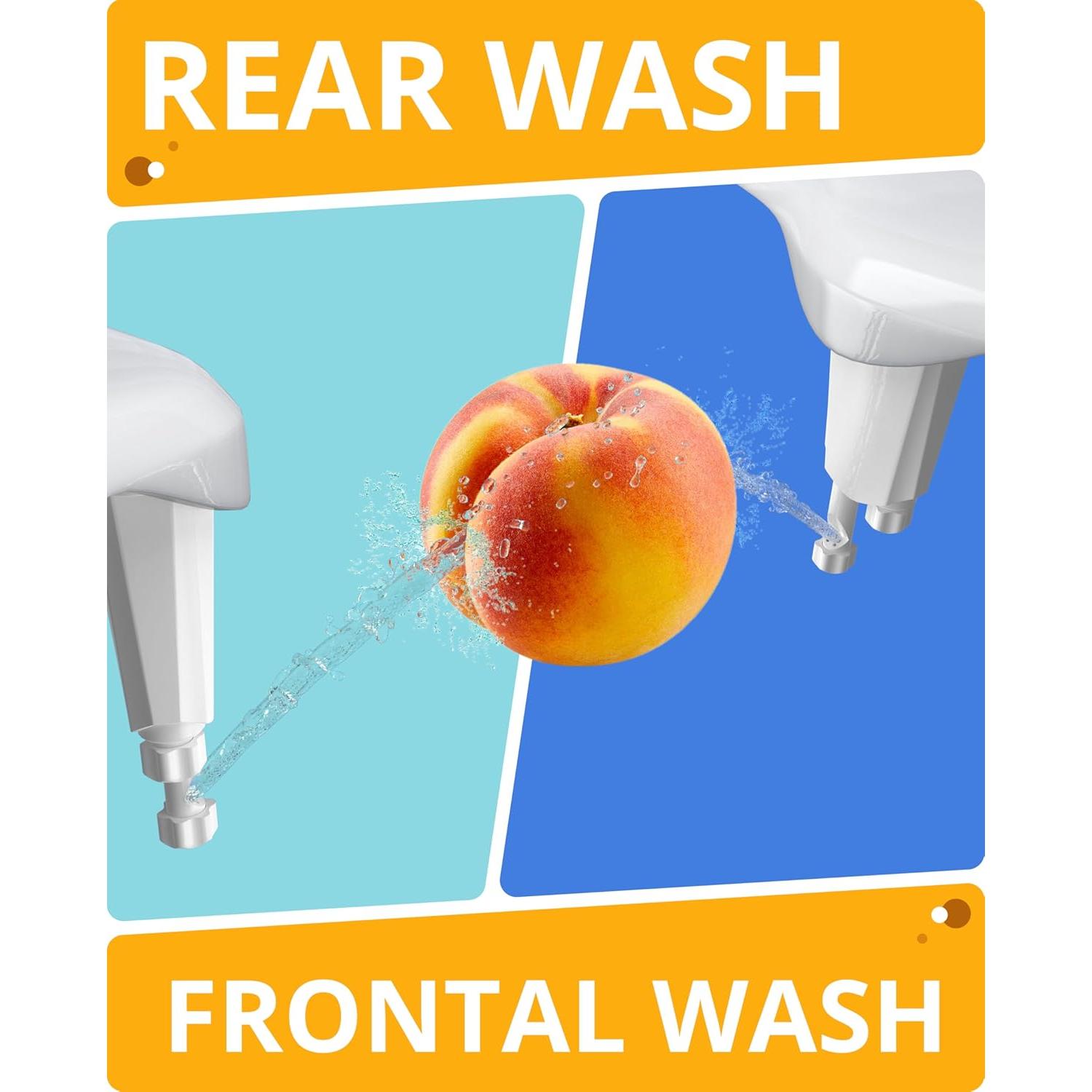 Accesorio de Bidet Clear Rear - Doble Boquilla Ajustable