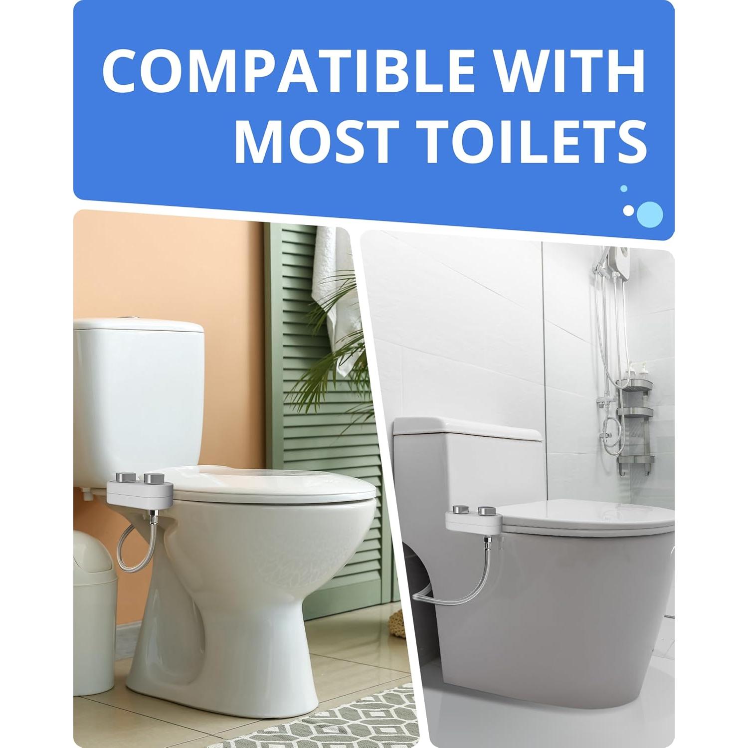 Accesorio de Bidet Clear Rear - Doble Boquilla Ajustable