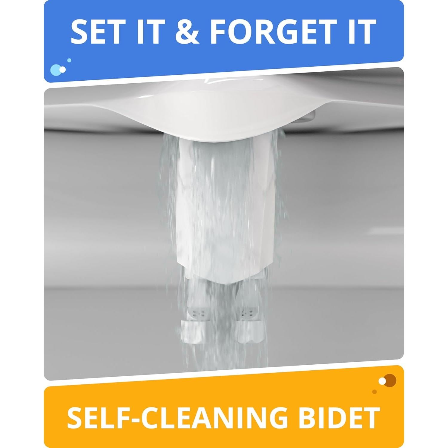 Accesorio de Bidet Clear Rear - Doble Boquilla Ajustable