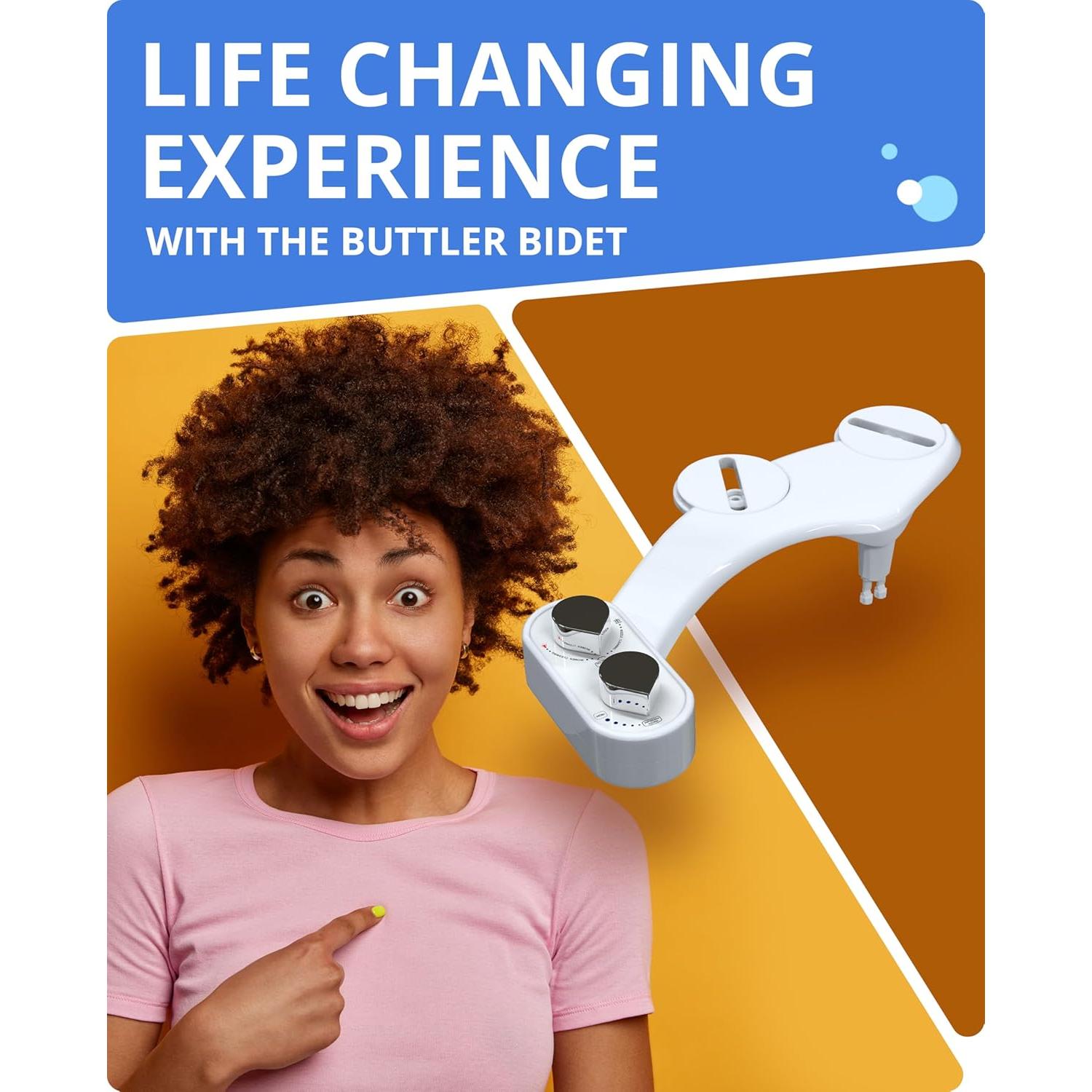 Accesorio de Bidet Clear Rear - Doble Boquilla Ajustable