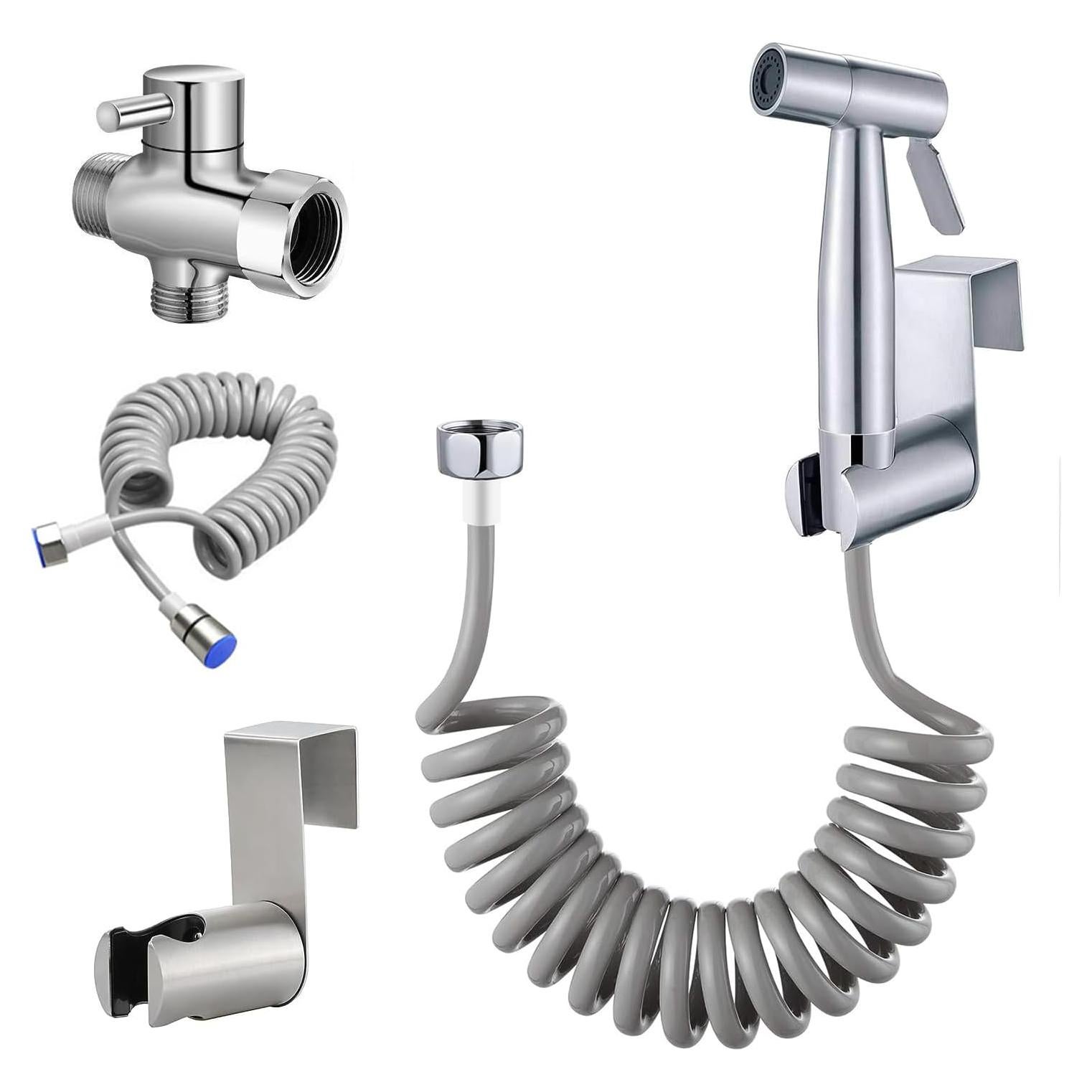 Rociador de Bidet de Mano MUMENG Acero Inoxidable Ajustable