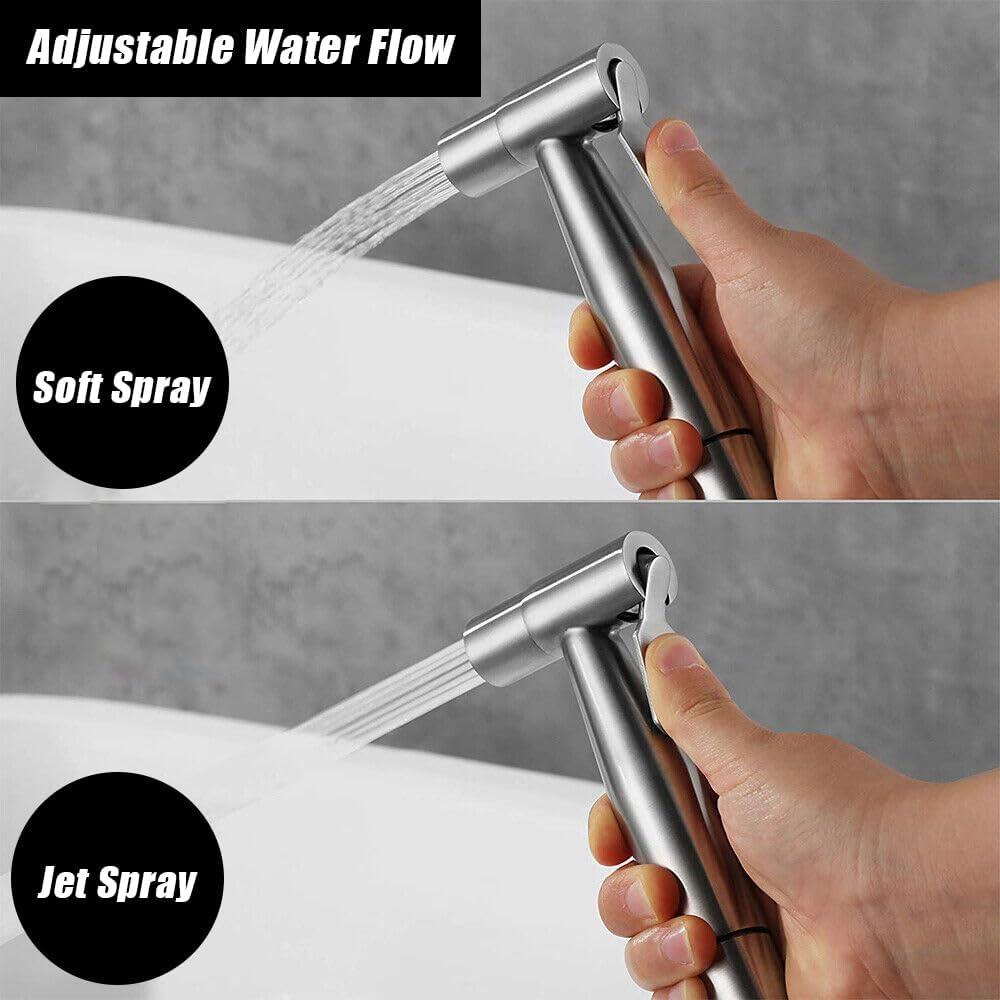 Rociador de Bidet de Mano MUMENG Acero Inoxidable Ajustable
