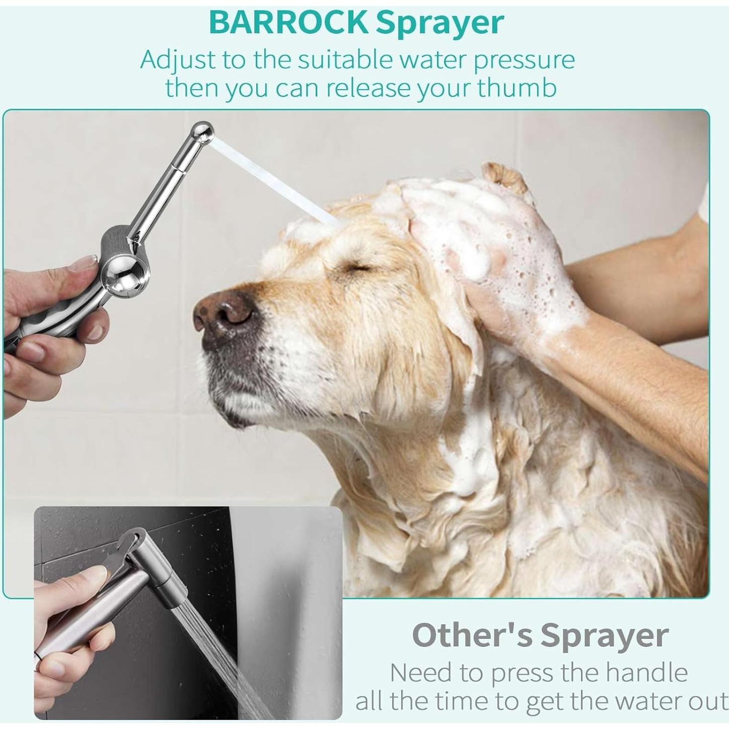 Rociador de Bidet de Mano BARROCK con Manguera 119 cm