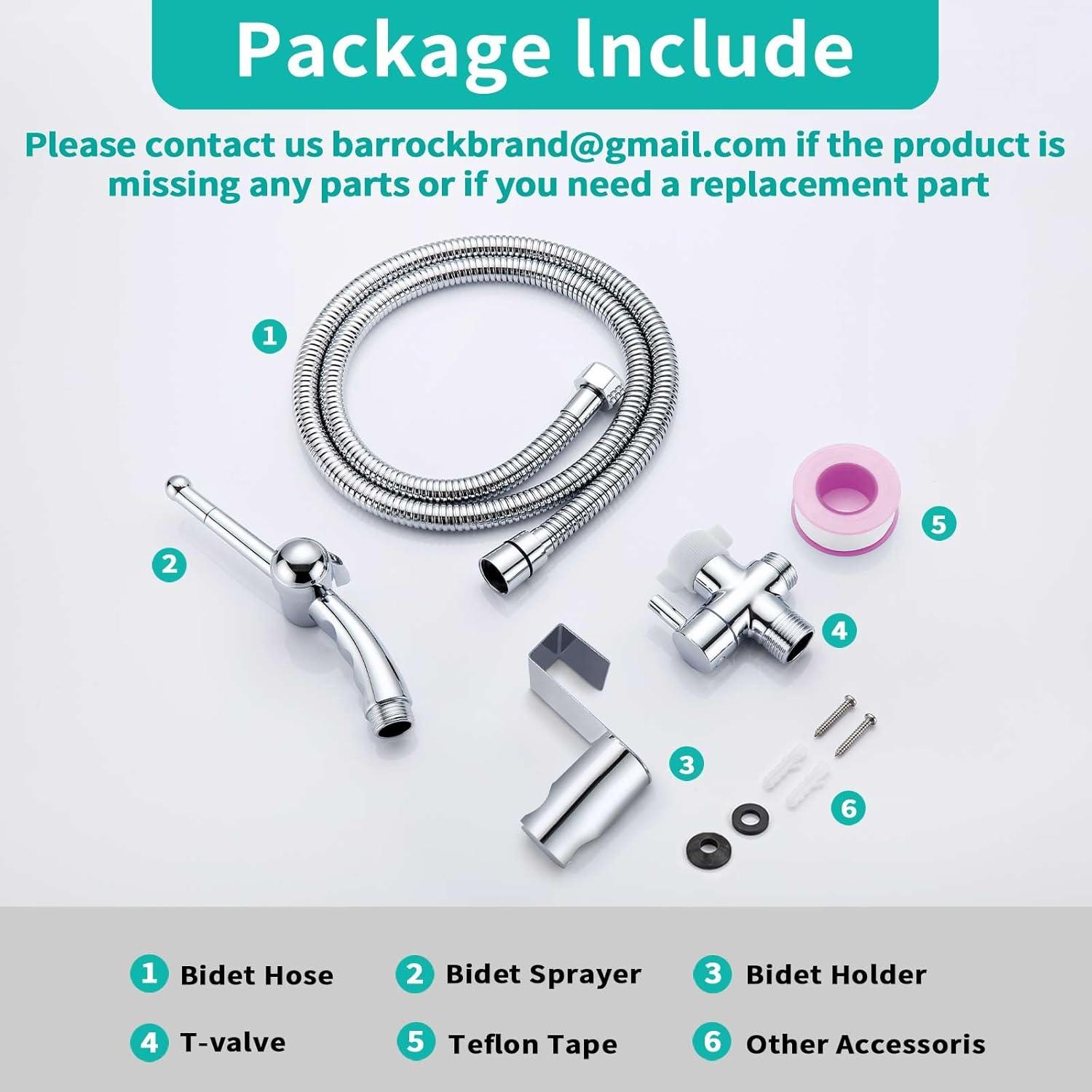 Rociador de Bidet de Mano BARROCK con Manguera 119 cm