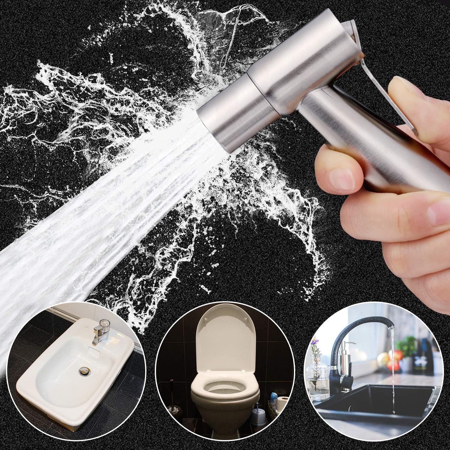 Cabezal de Rocío de Bidet Mudder Acero Inoxidable 2 Piezas