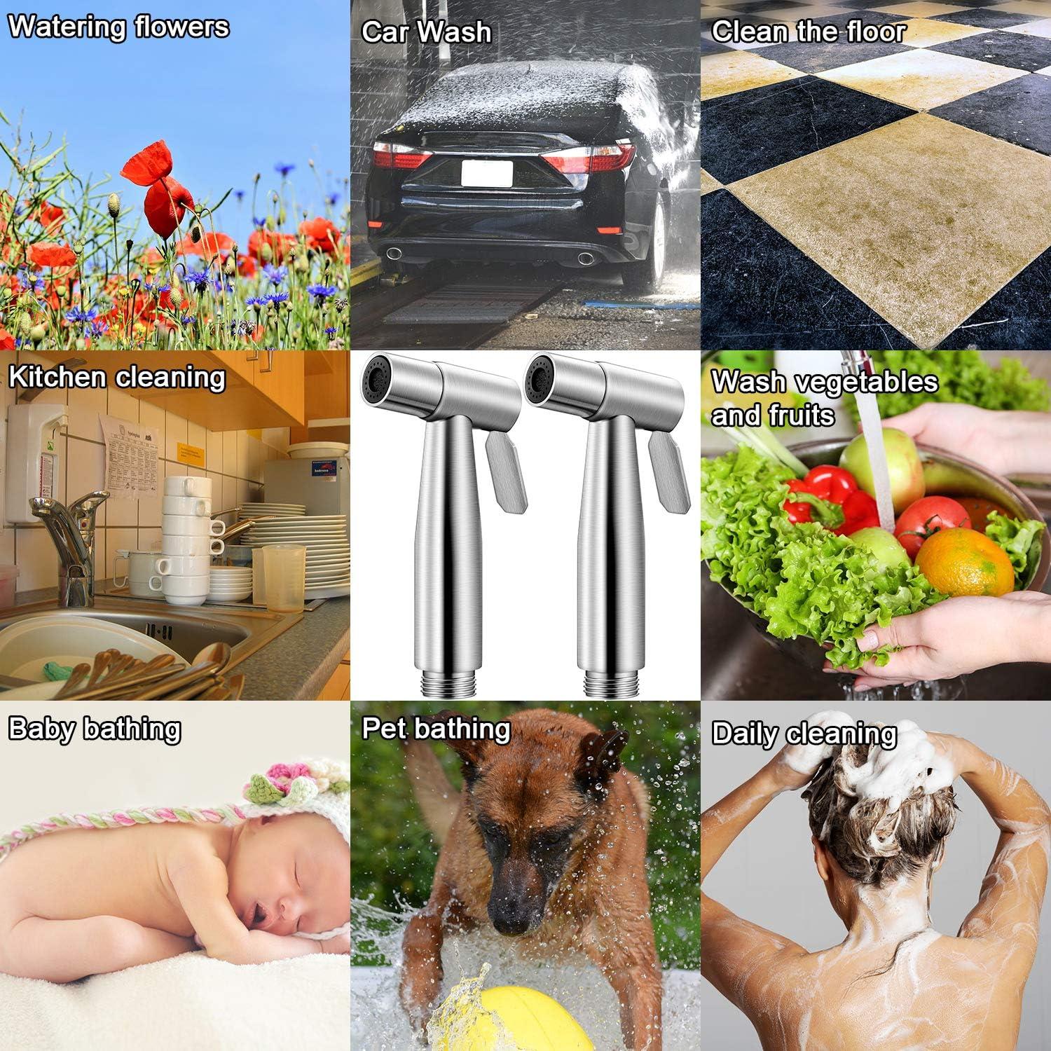 Cabezal de Rocío de Bidet Mudder Acero Inoxidable 2 Piezas