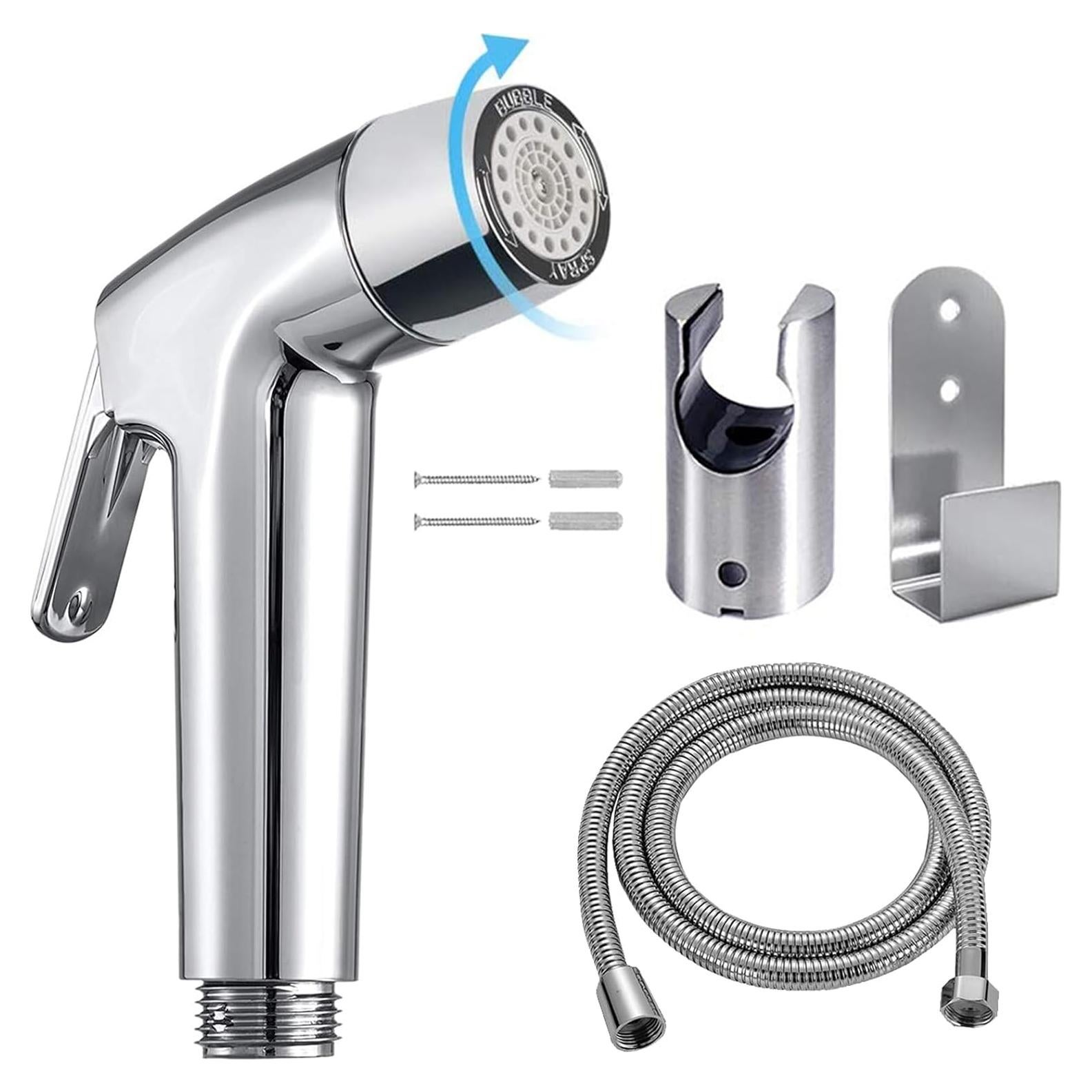 Rociador de Bidet de Mano ABSOK con Manguera 150 cm y Soporte