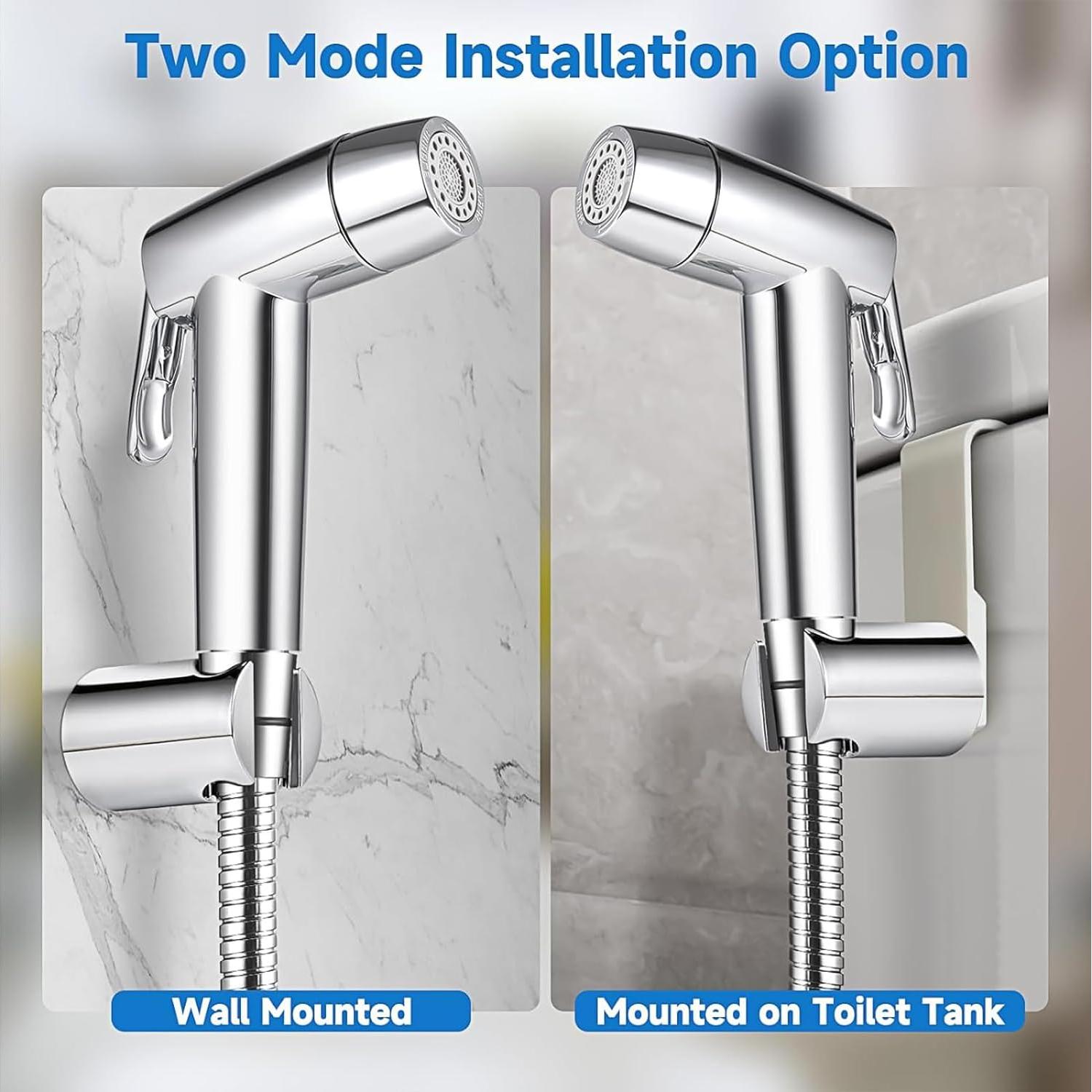 Rociador de Bidet de Mano ABSOK con Manguera 150 cm y Soporte