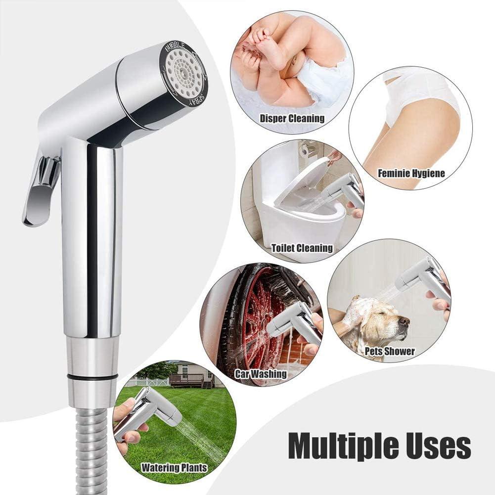 Rociador de Bidet de Mano ABSOK con Manguera 150 cm y Soporte