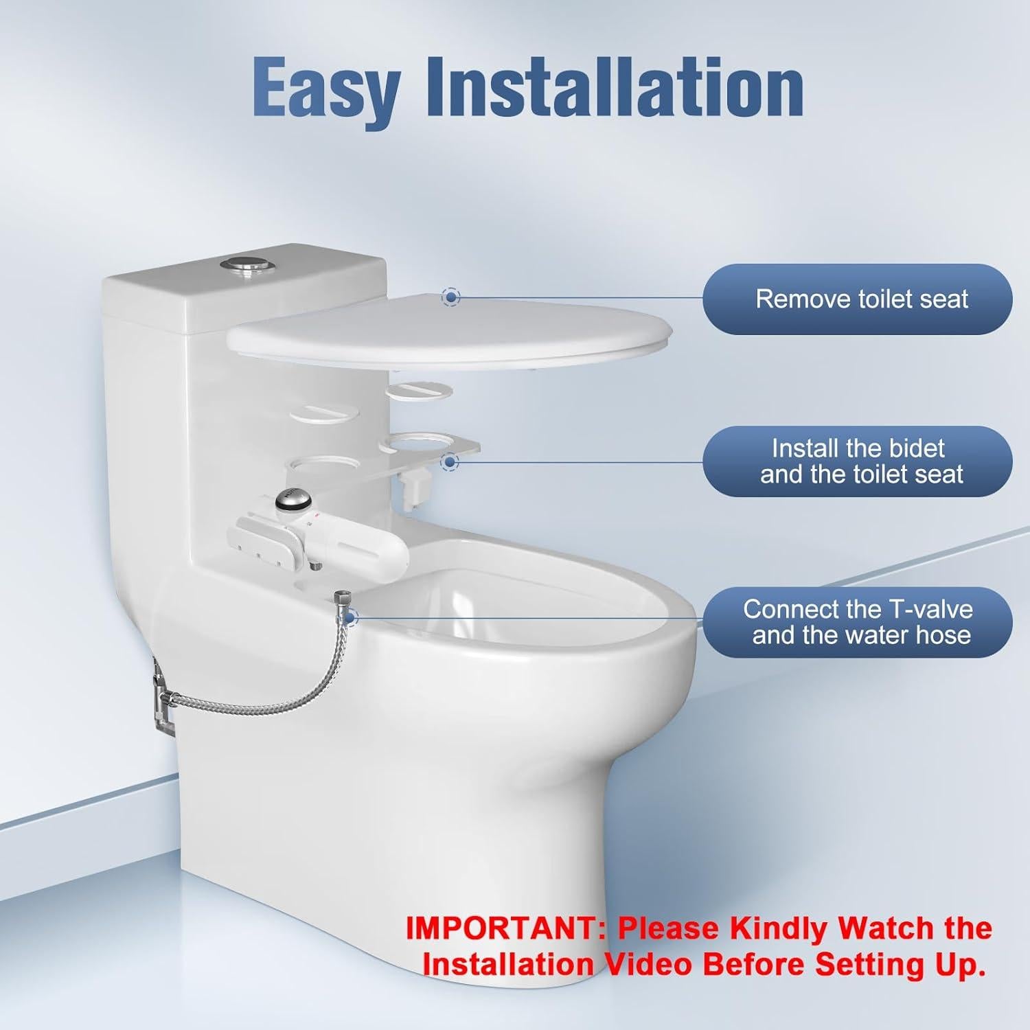 Accesorio de Bidet Xiamen Shuile Ultra Delgado con Filtro