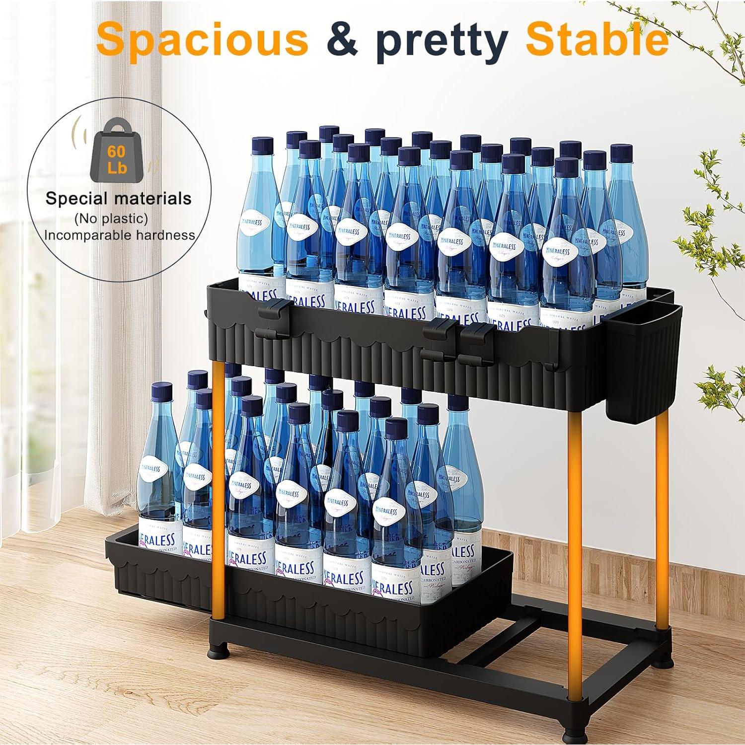 Organizador de Bajo Fregadero Sevenblue Pack de 3 Negro