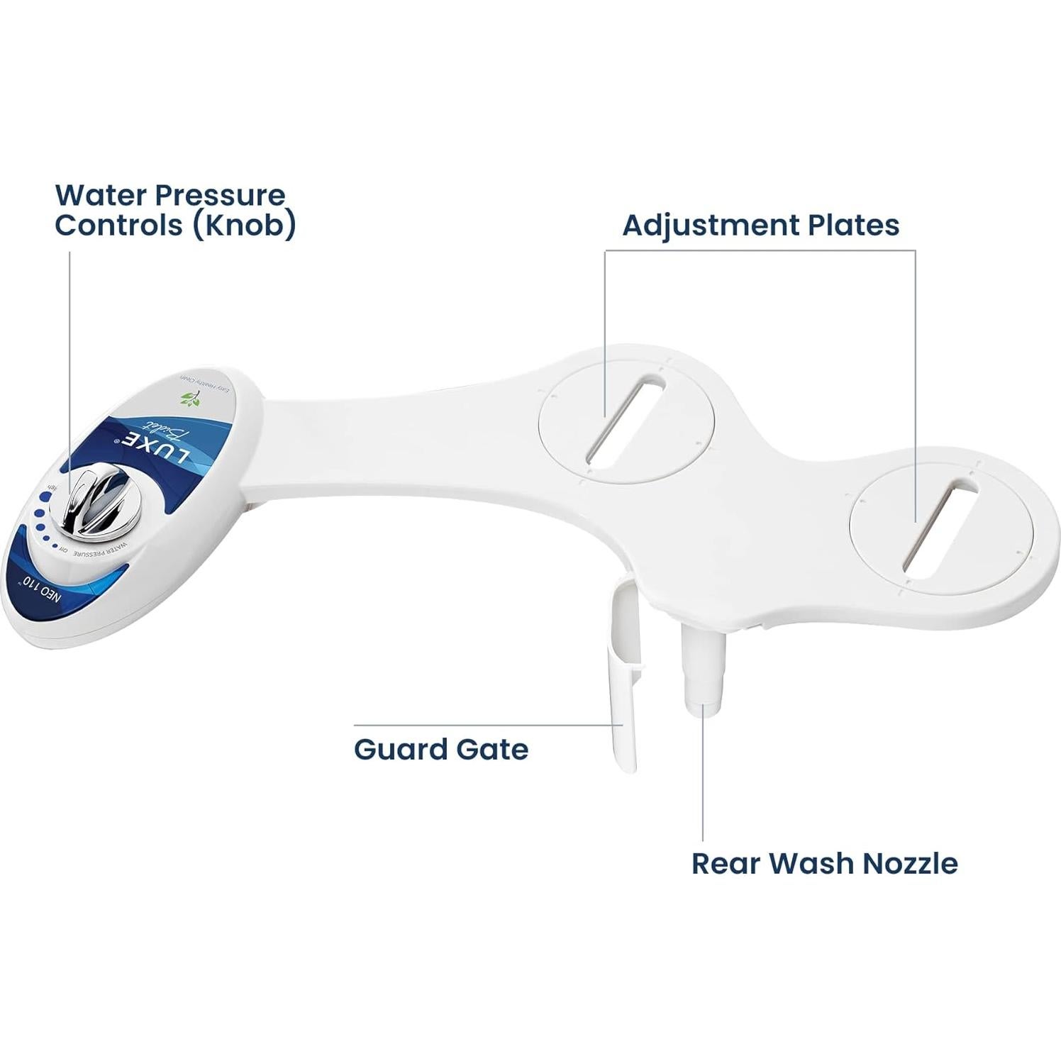 Bidet Luxe NEO 110 Azul - Accesorio No Eléctrico Ajustable