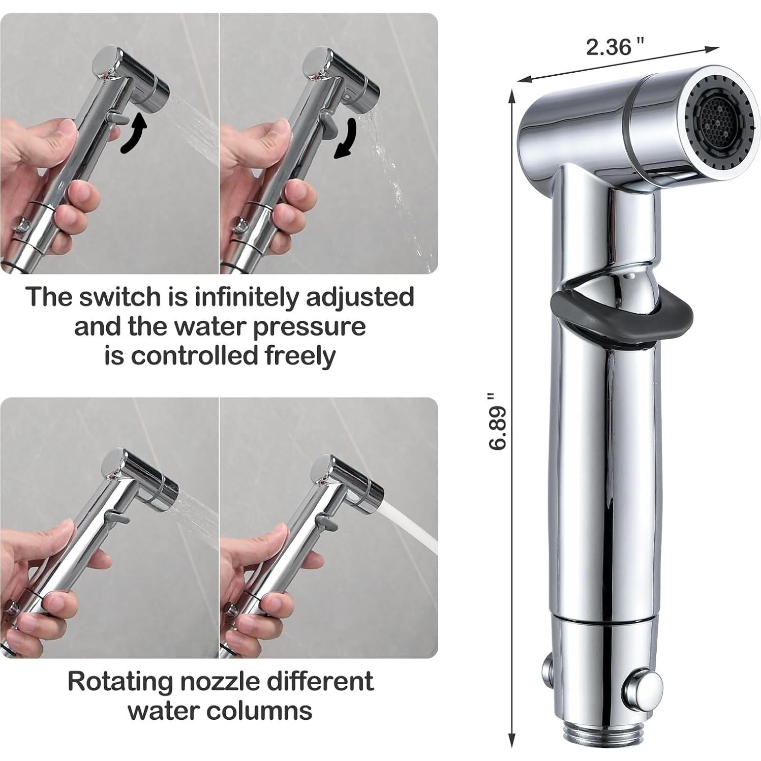 Rociador de Bidet de Mano ENSCFUNNY HB-241 Cromo