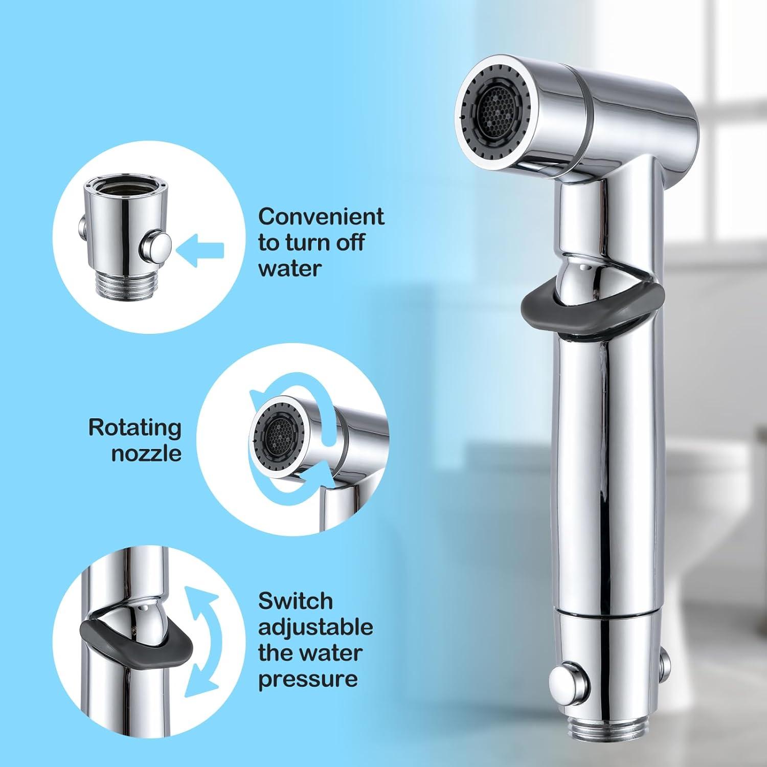 Rociador de Bidet de Mano ENSCFUNNY HB-241 Cromo