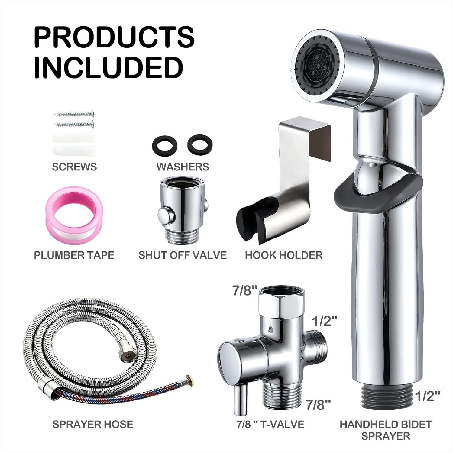 Rociador de Bidet de Mano ENSCFUNNY HB-241 Cromo