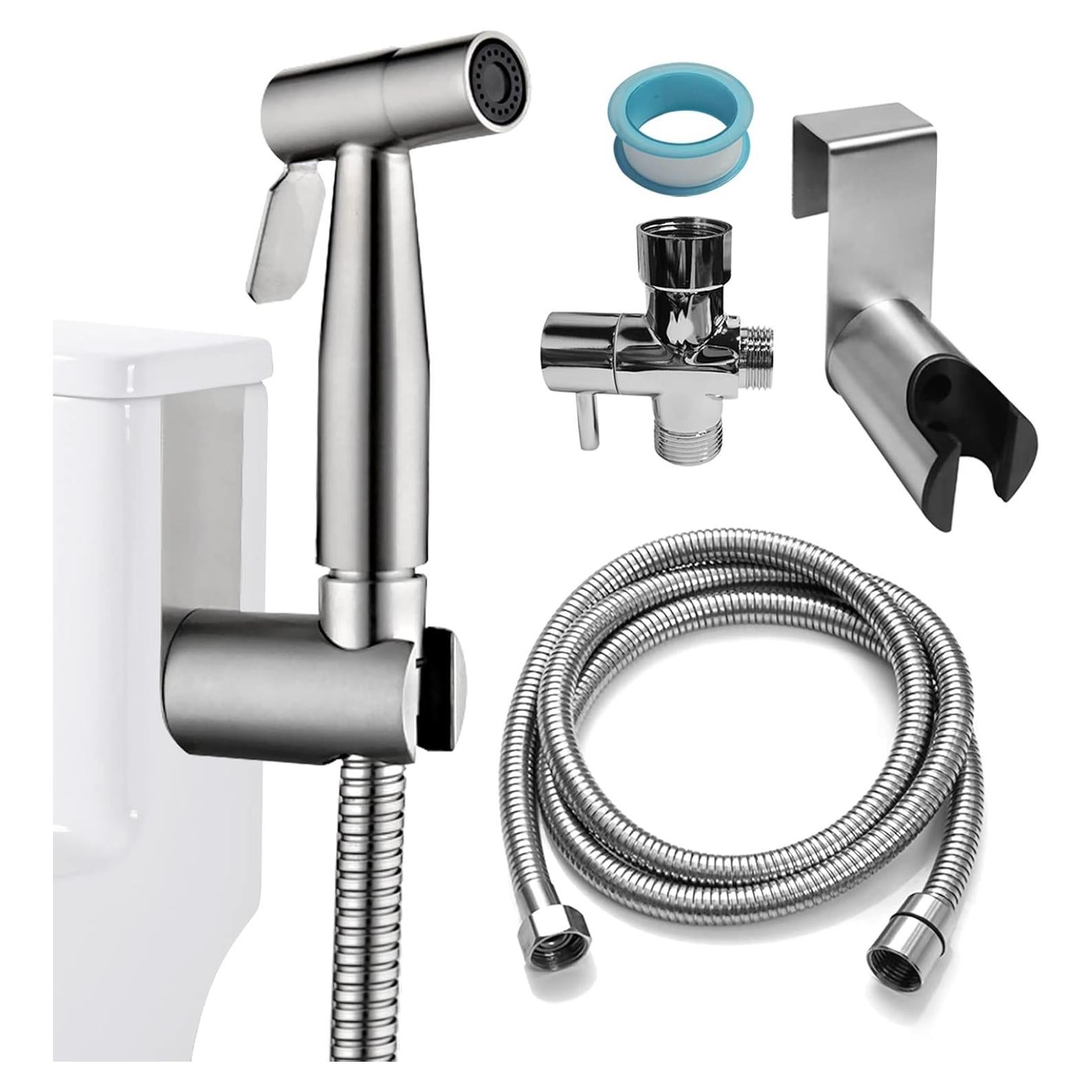 Spray Bidet de Mano Ikaufen Acero Inoxidable Ajustable